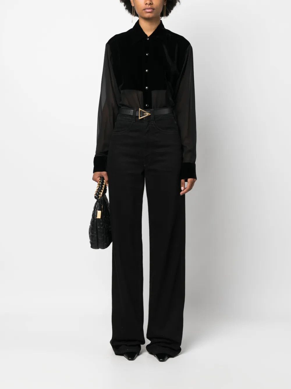 Tom Ford o1y0226 Solid Color Shirt in Black Size M / US 6-8 / IT 42-44 - 5 Thumbnail