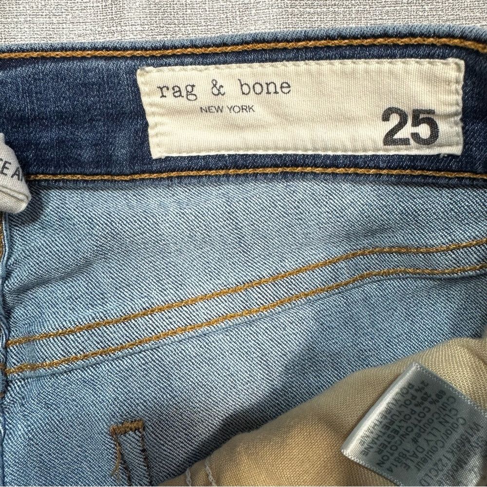 Rag & Bone rag & bone High-Rise Ankle Skinny Jeans in Clean Lily Dale Size 25" / US 0 / IT 36 - 5 Thumbnail