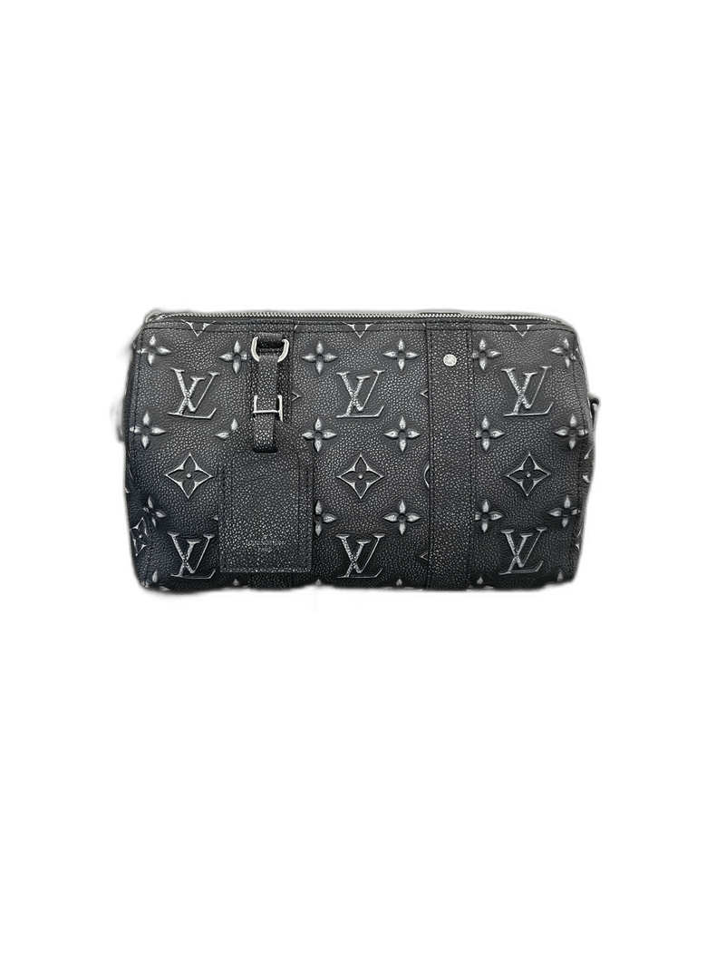 Louis Vuitton Keepall 27Cm Shoulder Bag in Grey, Women's