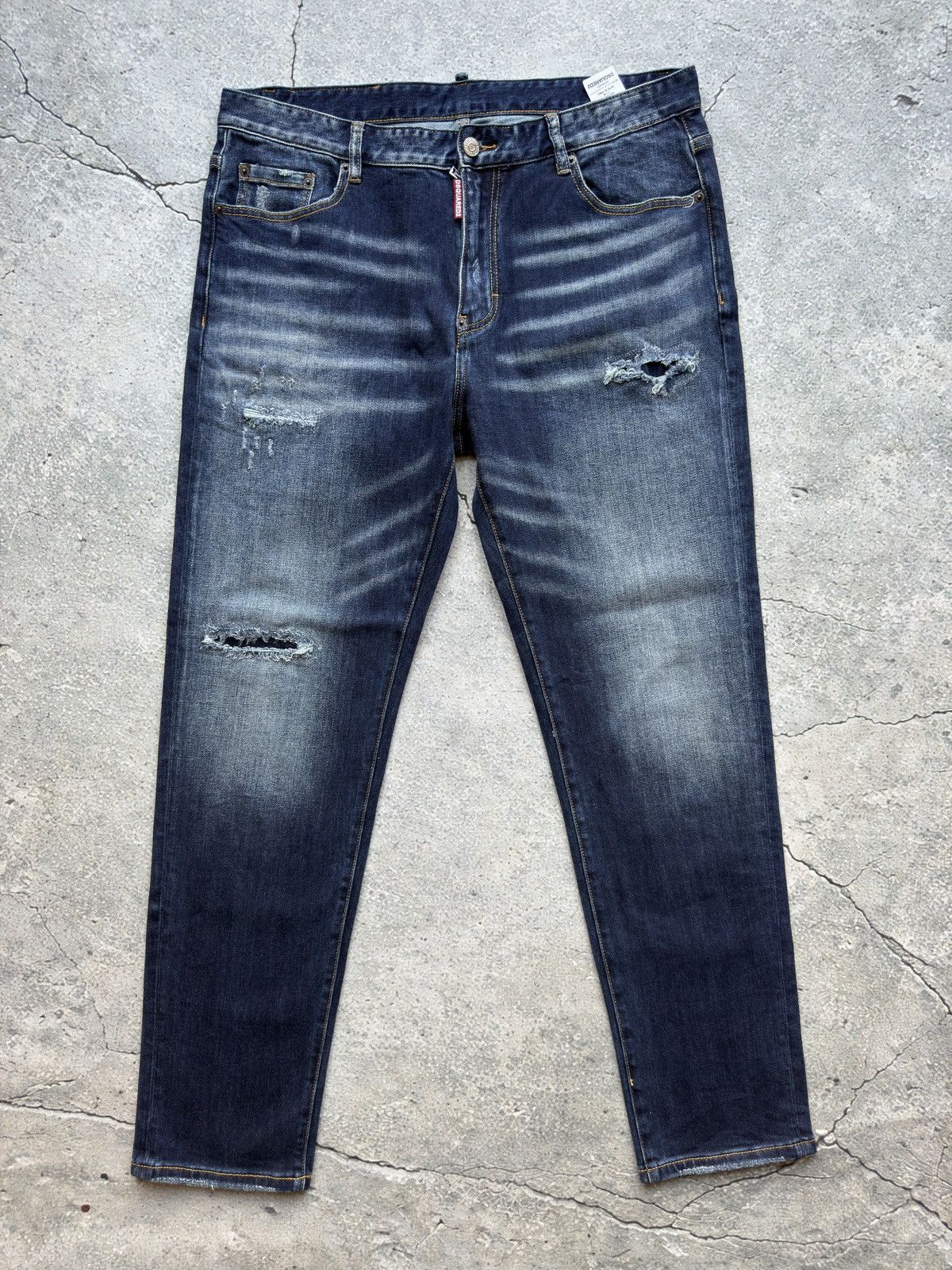 Dsquared2 Dsquared2 COOL GUY JEAN Big Zip Denim Jeans Size 48