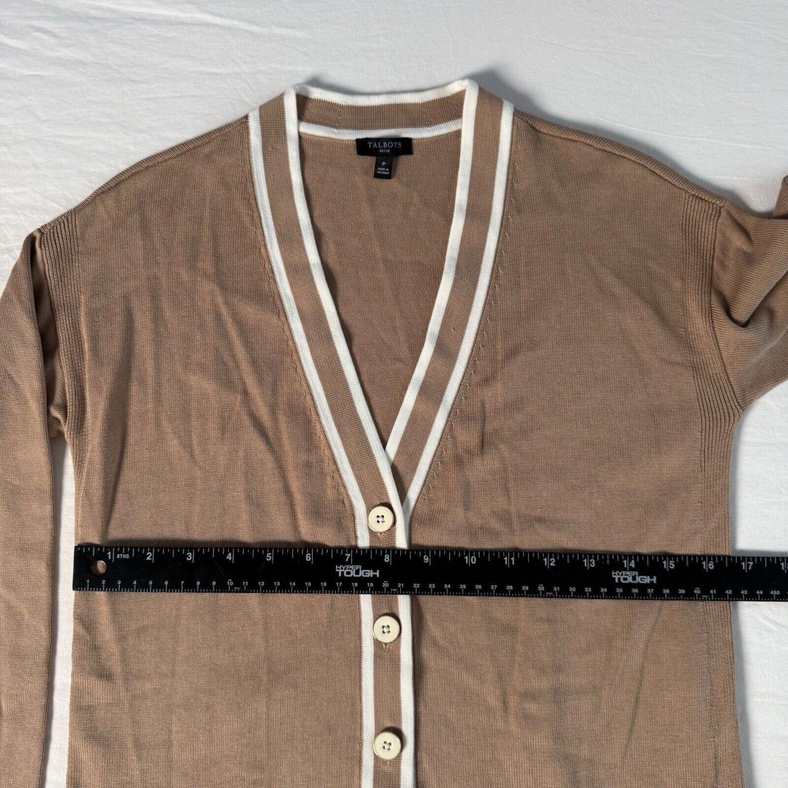 Designer Vtg Talbots Button Up Sweater Ladies P Cardigan V-Neck Size M / US 6-8 / IT 42-44 - 5 Thumbnail