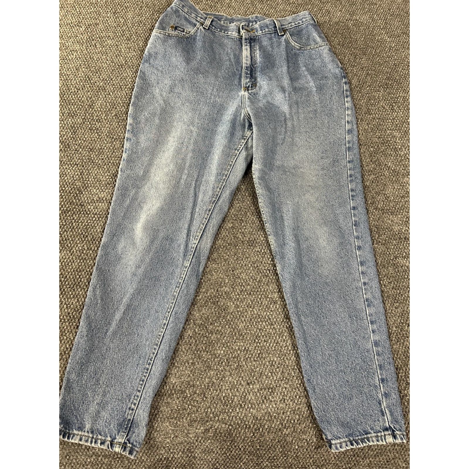 Lee VINTAGE Lee Jeans Womens Medium Blue High Rise Tapered Leg Mom Denim 90s Size 24" / US 00 / IT 34 - 2 Thumbnail