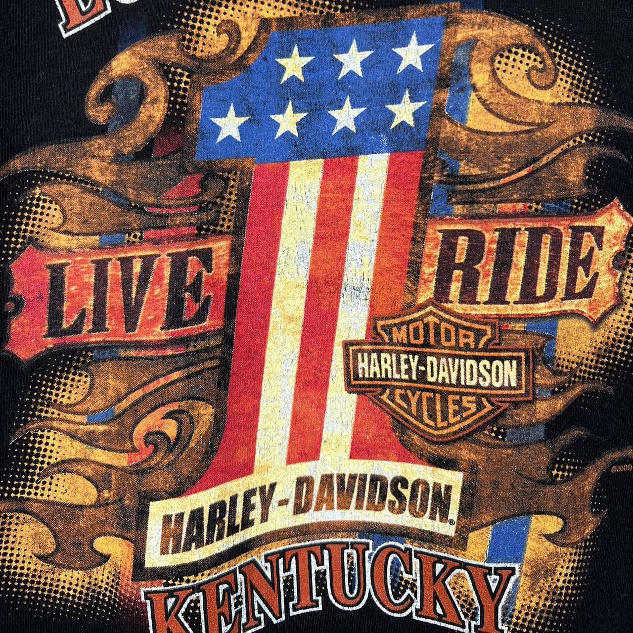 Harley Davidson Harley-Davidson Louisville Live Ride T-Shirt 00s y2k Size US XL / EU 56 / 4 - 4 Thumbnail