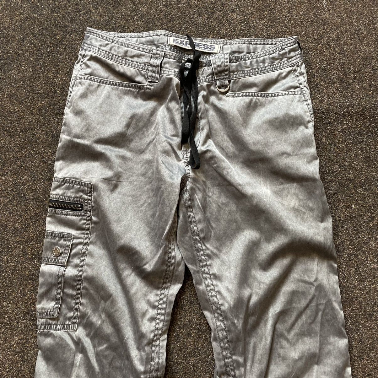 Vintage Vintage Y2K Baggy Cargo Pants Distressed Streetwear Logo 33 Size 33" - 3 Thumbnail
