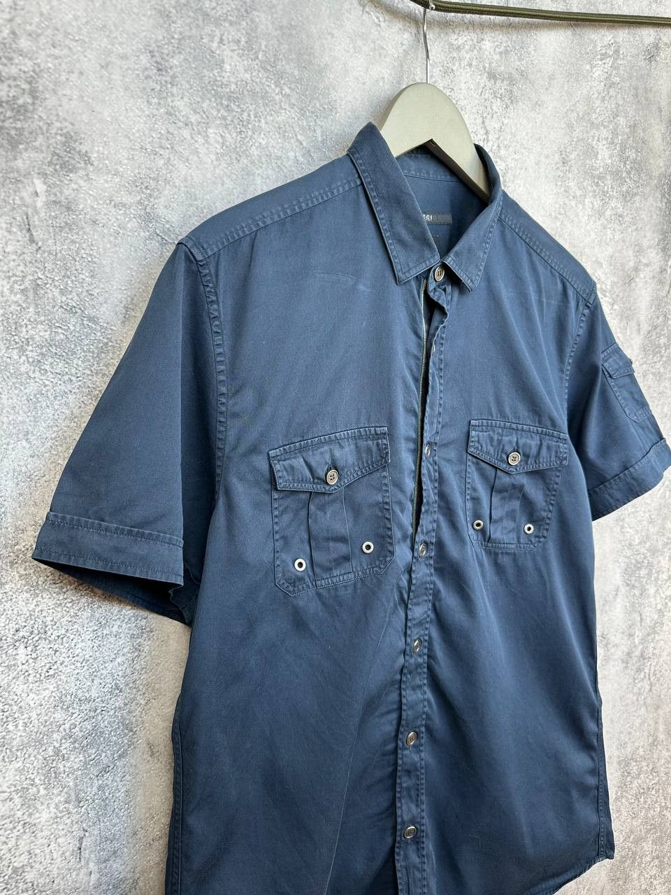 Gucci Gucci x Tom Ford era Fitted SS Shirt Military Style Pocket Size US L / EU 52-54 / 3 - 3 Thumbnail