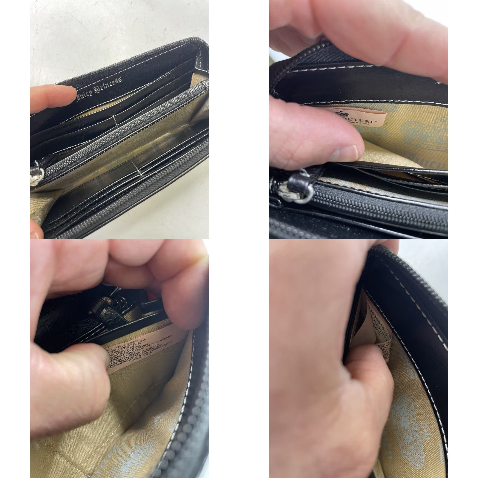 Juicy Couture VINTAGE Juicy Couture Wallet Wristlet Bag Clutch Velour Light Brown Zip Brown Women Wallet Wristlet Clutch 2000s Size ONE SIZE - 8 Thumbnail