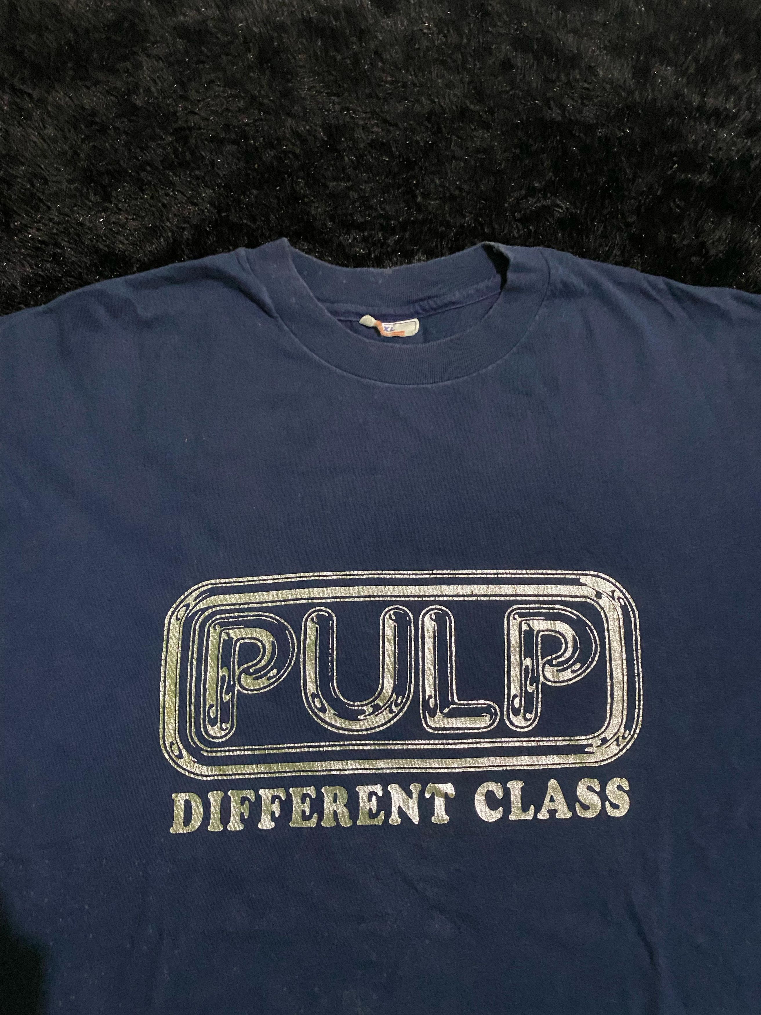 Band Tees × Vintage Vintage 90s Pulp Shirt Britpop Oasis,Blur, Supergrass Size US XL / EU 56 / 4 - 4 Thumbnail