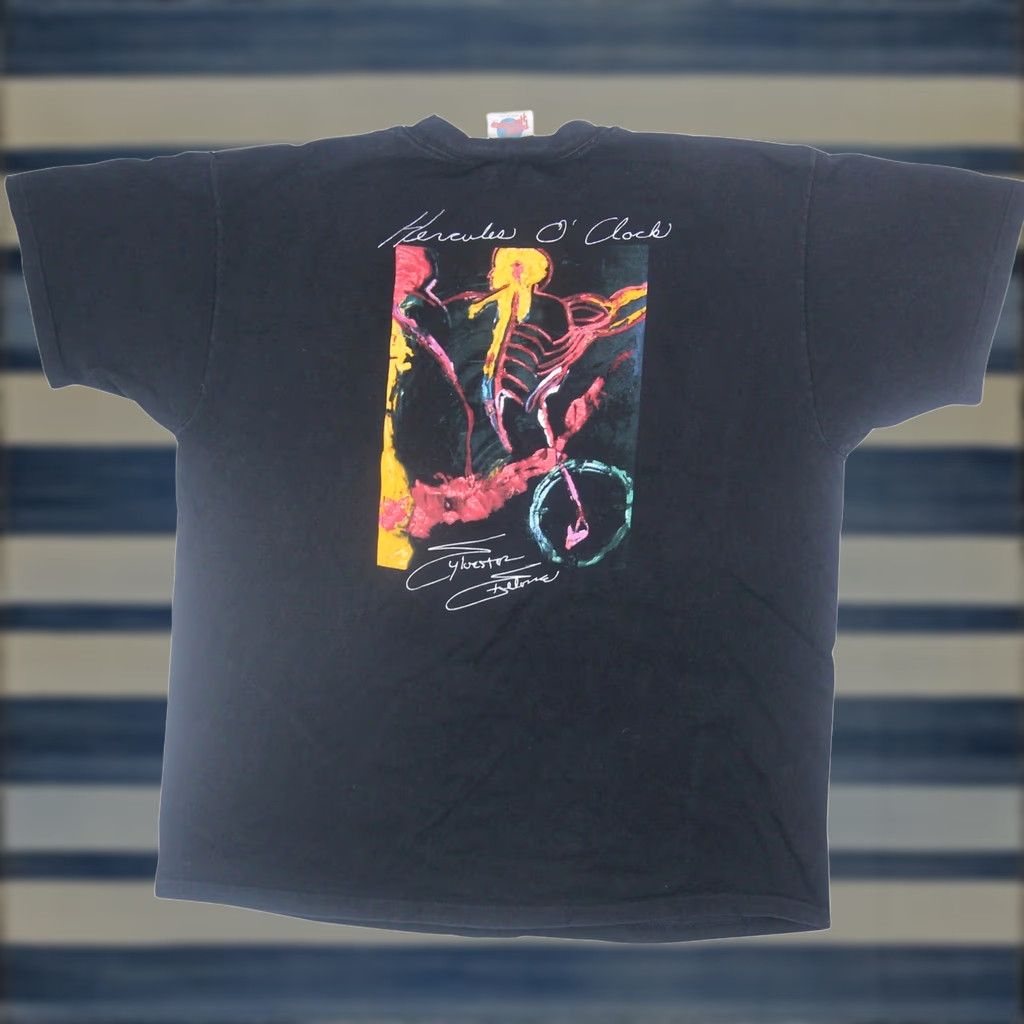Planet Hollywood VINTAGE Planet Hollywood Celebrity Edition "Sylvester Stallone" Graphic T Shirt Men XL Black T-Shirt Graphic Stallone 90s Mens Size US XL / EU 56 / 4 - 1 Thumbnail