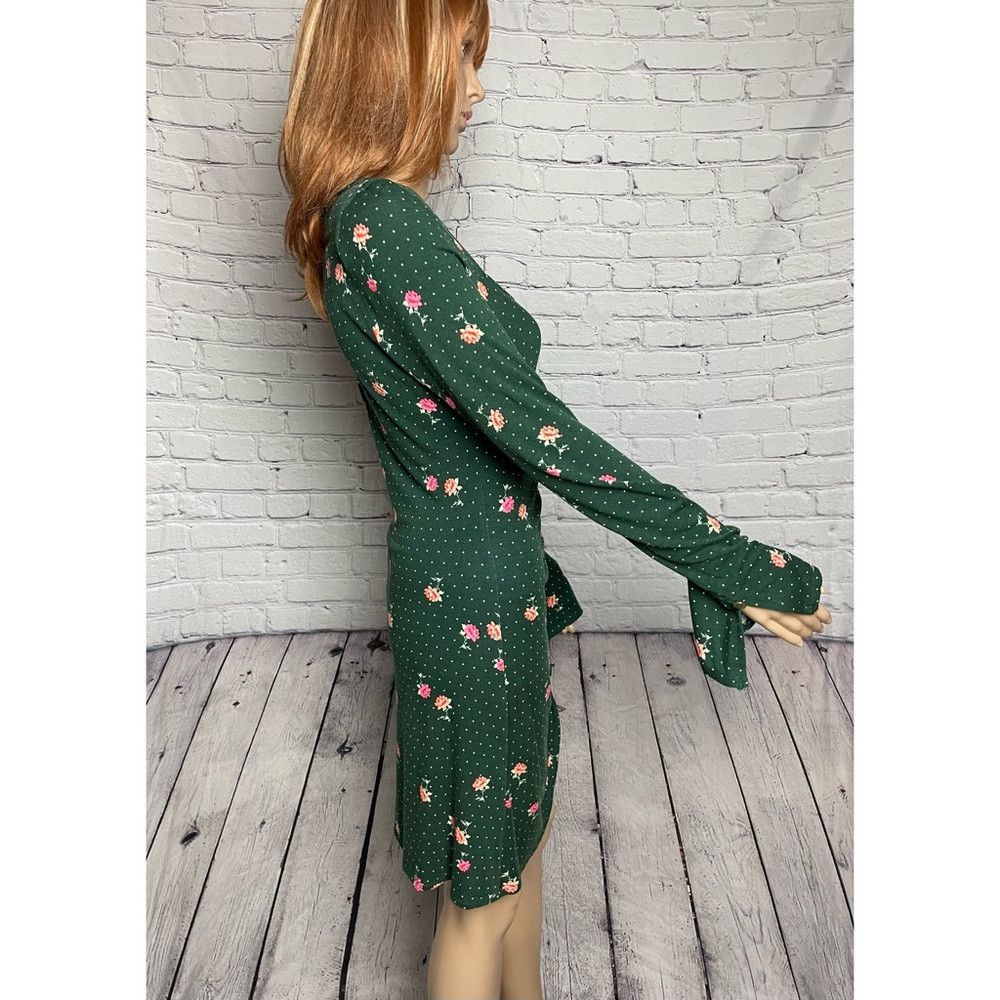 Free People NWT New $108 Free People Celia Floral Square Neck Long Slee Size L / US 10 / IT 46 - 4 Thumbnail