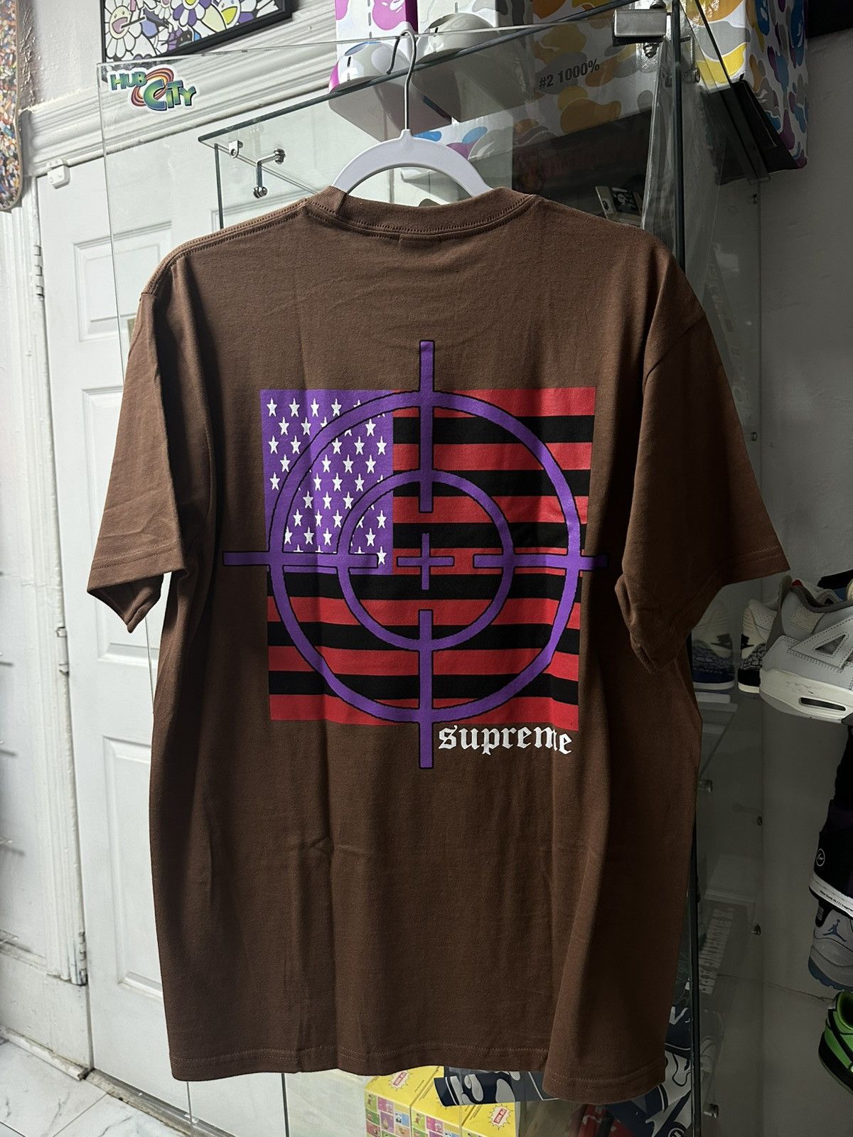 Supreme Supreme ‘Target Tee’ Brown Size US M / EU 48-50 / 2 - 2 Thumbnail