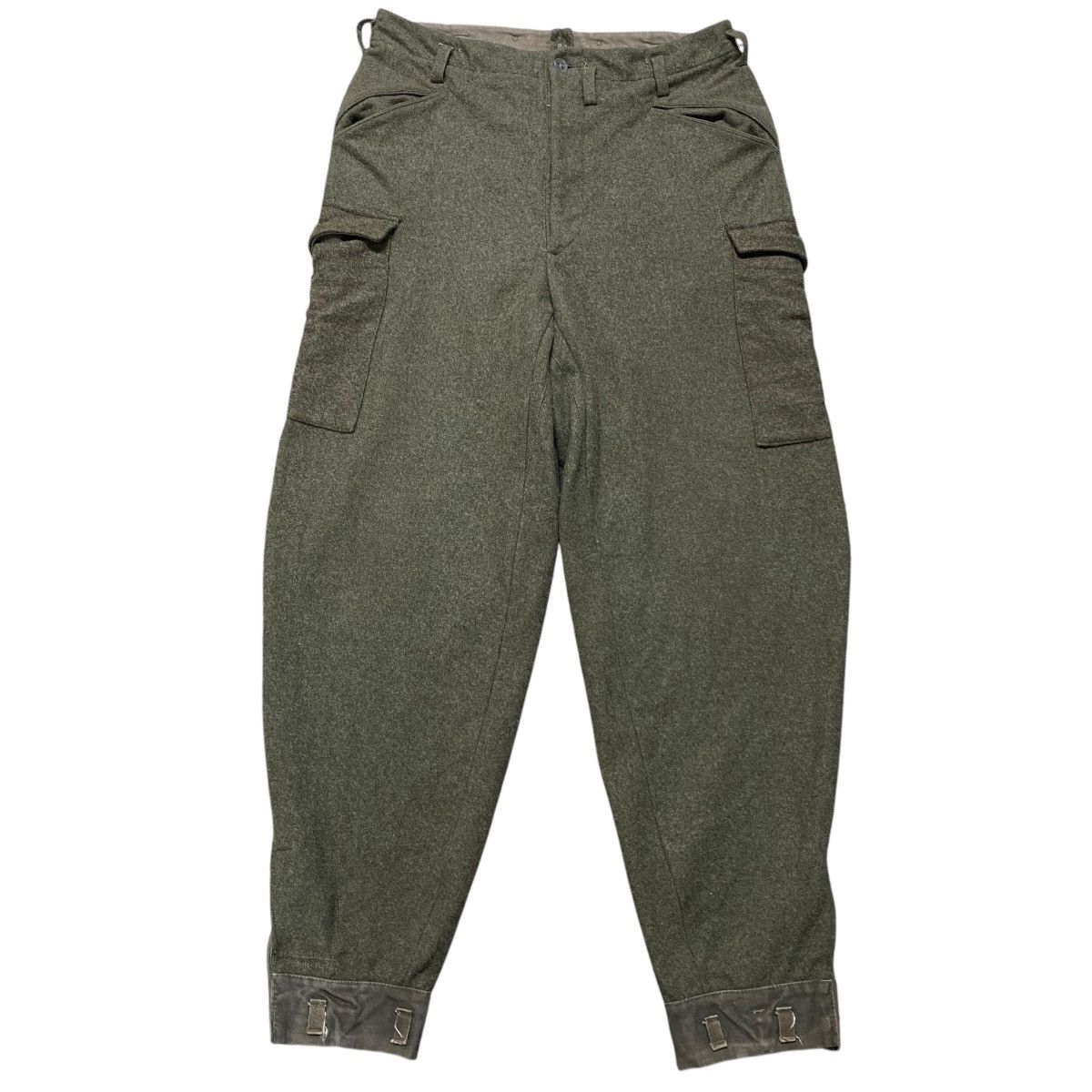 DEAD STOCK】50-60s Swedish Army Cinch Back Work Pants