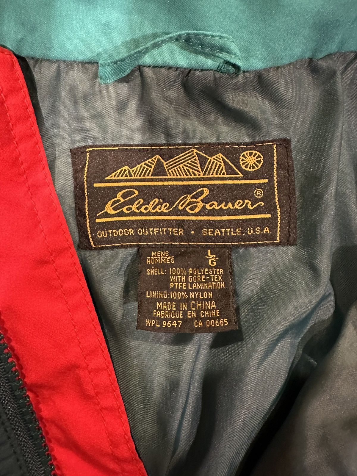 Eddie Bauer × Vintage Vintage Eddie Bauer 90s Windbreaker Anorak Raincoat Jacket Size US L / EU 52-54 / 3 - 14 Thumbnail