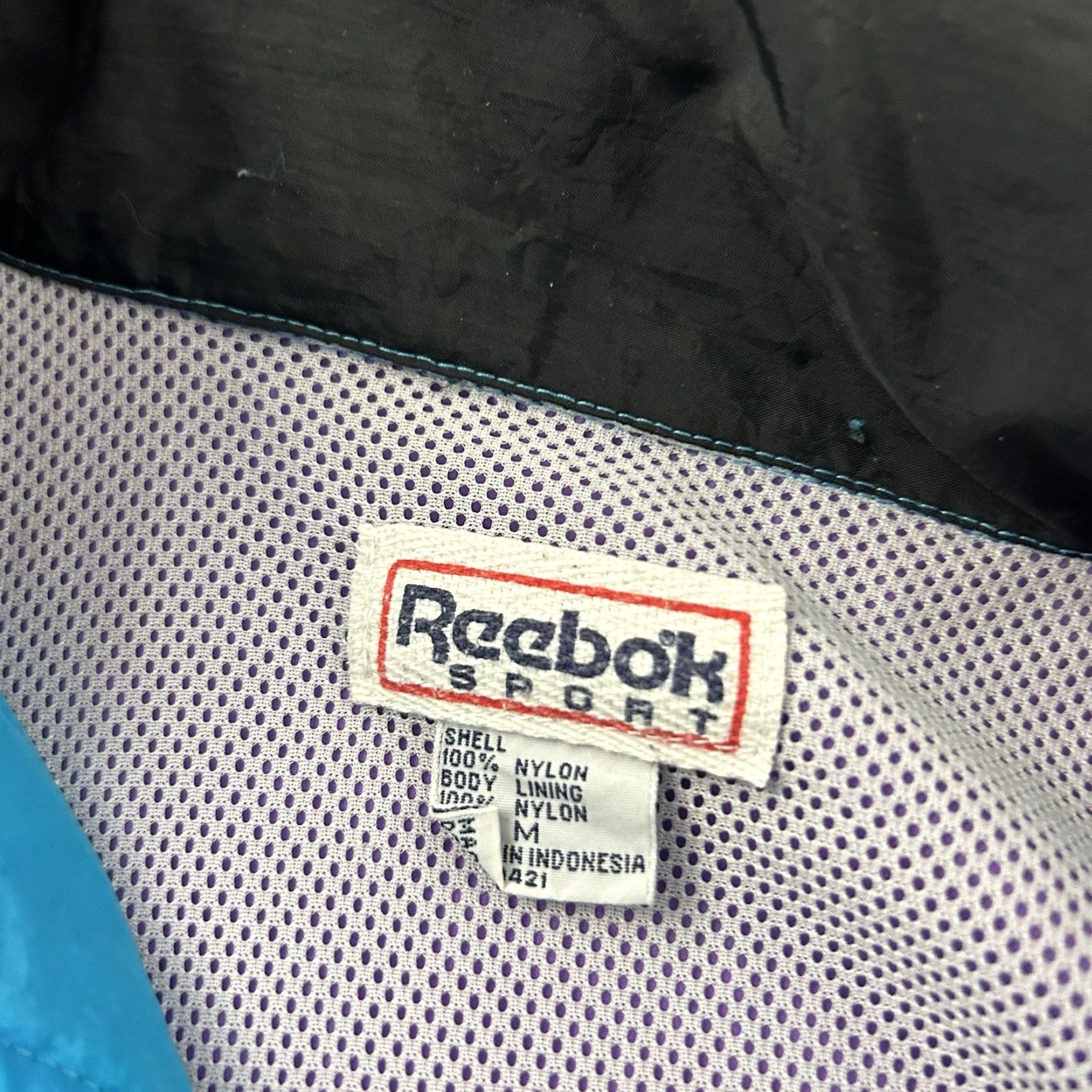 Reebok VINTAGE Reebok Sport Hooded Full Zip Jacket Men's M Blue Hoodie Jacket Mens M Blue Reebok Sport Windbreaker Baggy Sports Mens Medium Blue Size US M / EU 48-50 / 2 - 5 Thumbnail