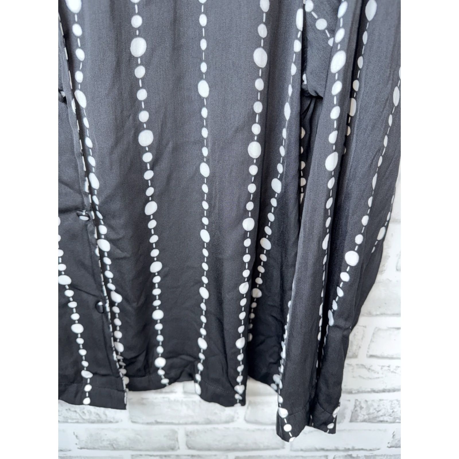Vintage VINTAGE Kate Spade NEW YORK Black White Poka Dots Blouse XL Womens XS? Wait. Size XL / US 12-14 / IT 48-50 - 4 Thumbnail
