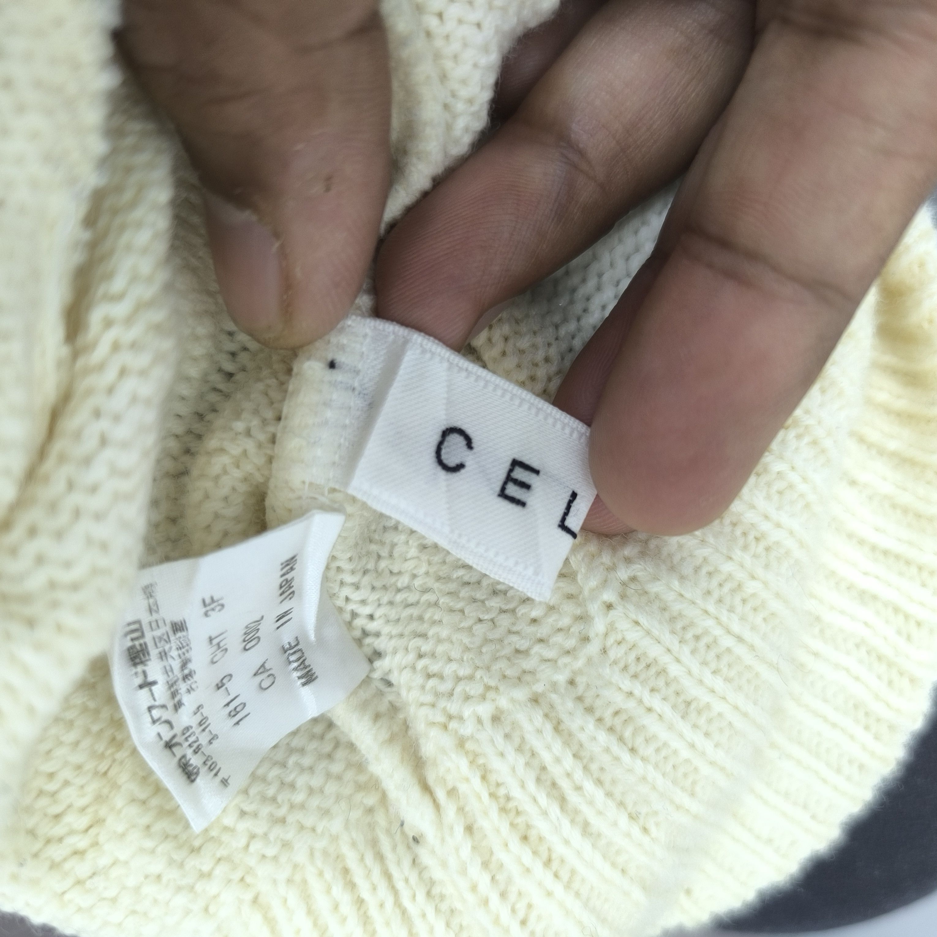 Celine 🌟Vintage celine logo made in japan pull on short beanie hat Size ONE SIZE - 6 Thumbnail