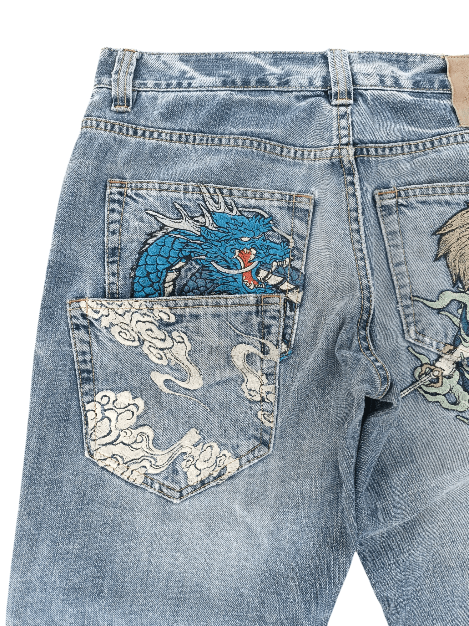 Japanese Brand Japanese Brand JIZO Distressed Embroidery Rare Design E189 Size US 33 - 17 Thumbnail