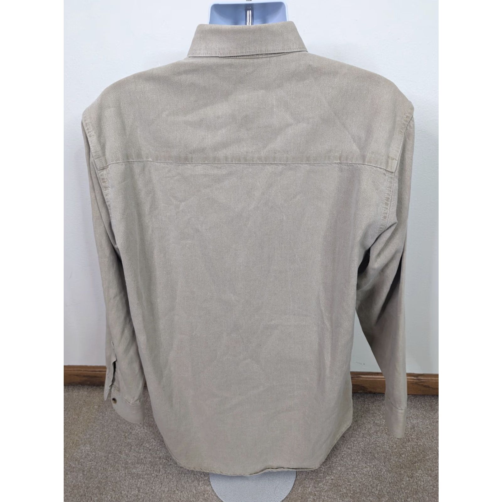 Denime VINTAGE Sturgis 1997 Khaki Denim Long Sleeve Button Shirt Motorcycle Men’s M L6M Shirt Mens M Beige Denim 1990s Button-Front Size US M / EU 48-50 / 2 - 3 Thumbnail