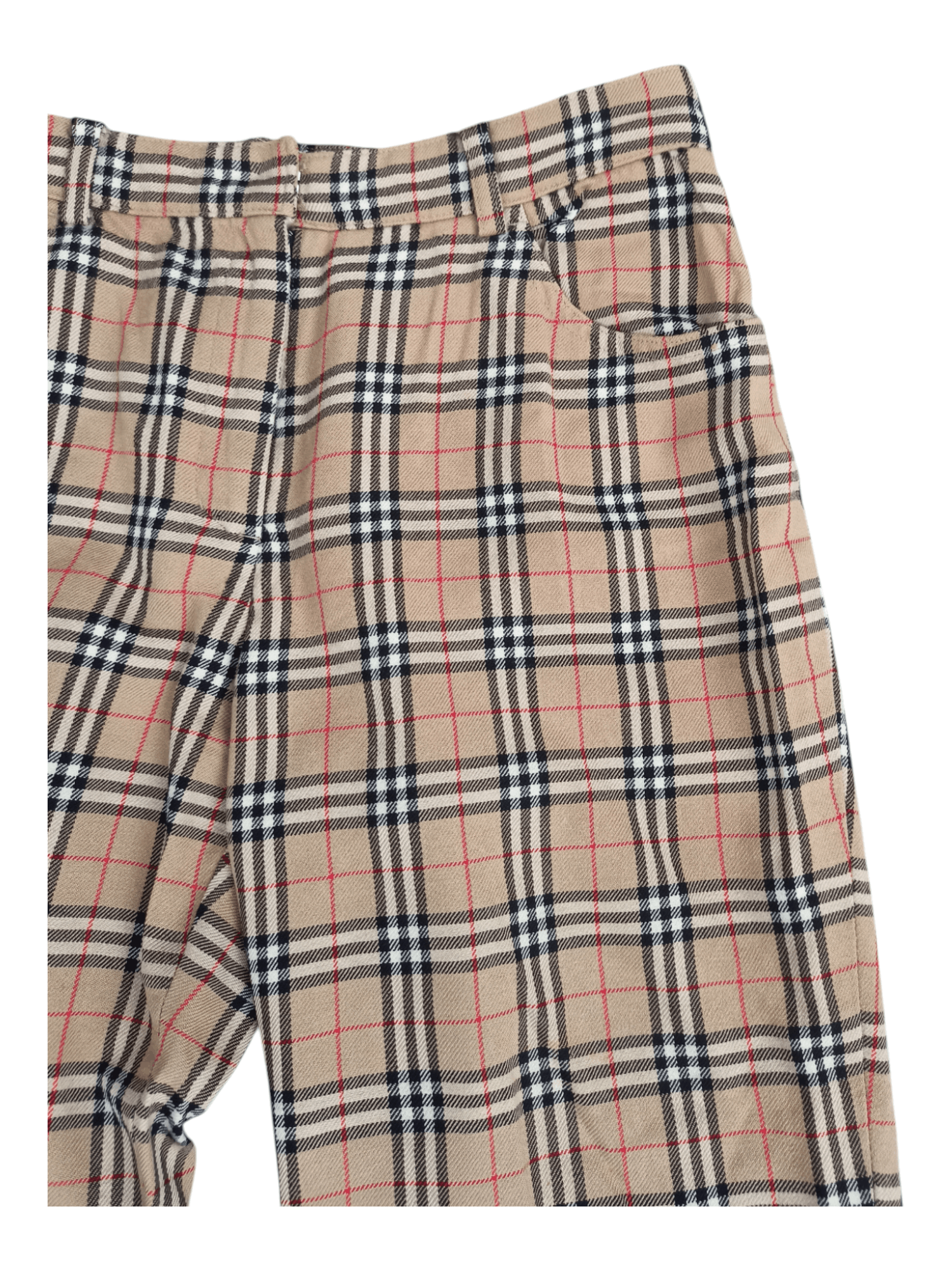 Burberry 🔥VINTAGE BURBERRY NOVA CHECK BLUE LABEL Japan Wool Pants Size 26" / US 2 / IT 38 - 8 Thumbnail