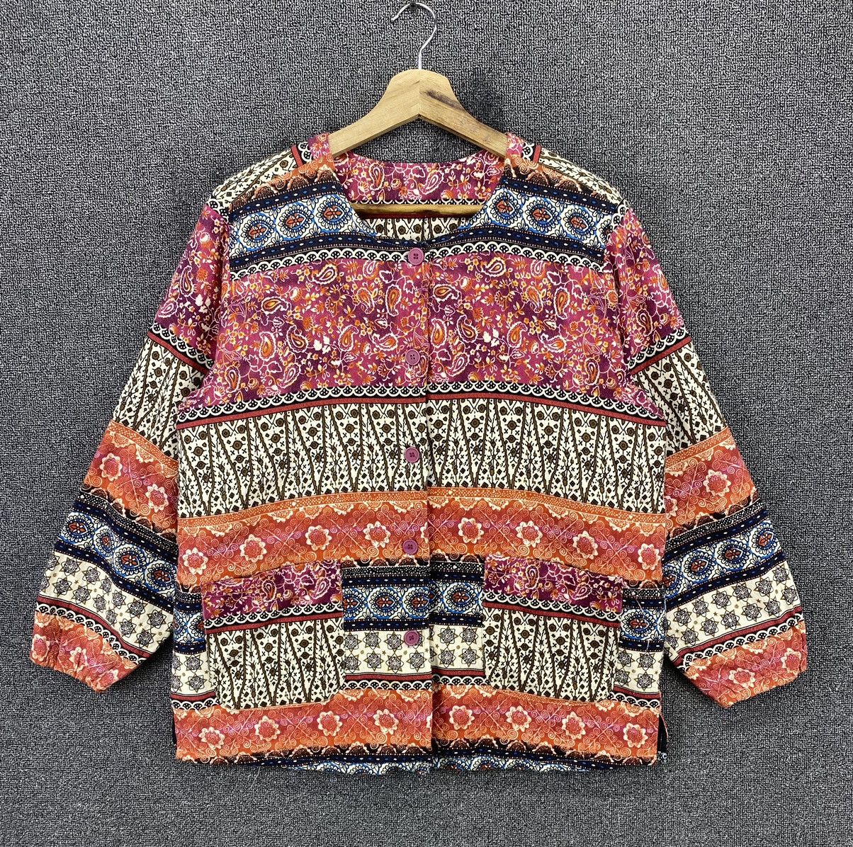 Japanese Brand Vintage Native x Navajo Paisleys Button Up Cardigan Jacket Size M / US 6-8 / IT 42-44 - 1 Thumbnail