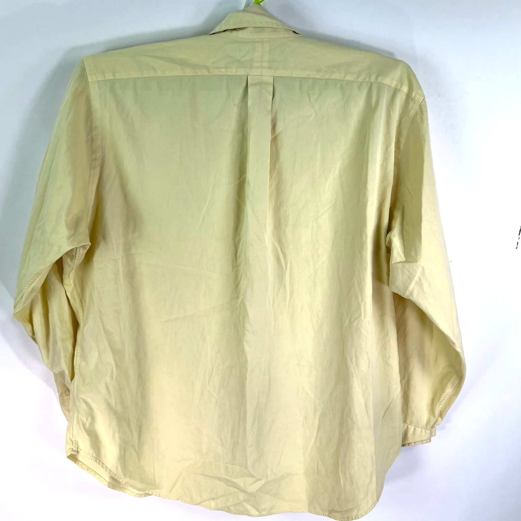 Ralph Lauren Ralph Lauren Button-Down Shirt Adult 17.5 Yellow Long Sleeve Classic Fit Mens Size US XL / EU 56 / 4 - 5 Thumbnail