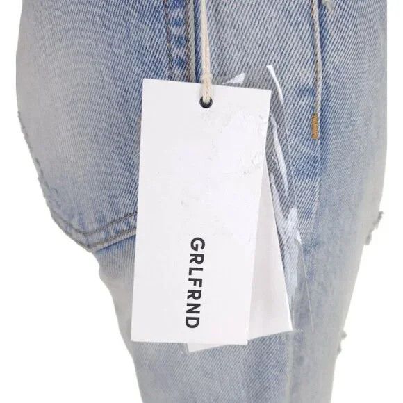 GRLFRND GRLFRND Karolina High-Rise Raw Edge Jeans 24 XXS Dont Cry Size 25" / US 0 / IT 36 - 16 Thumbnail