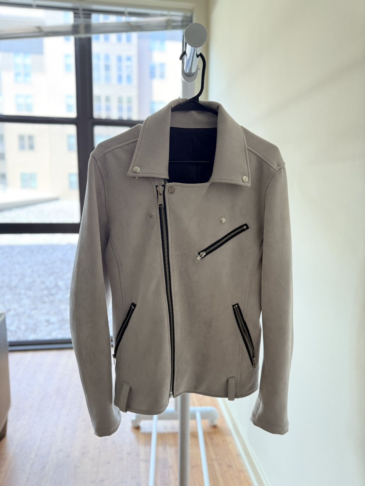 semanticdesign Semantic Design White Biker Jacket Size US M / EU 48-50 / 2 - 4 Thumbnail