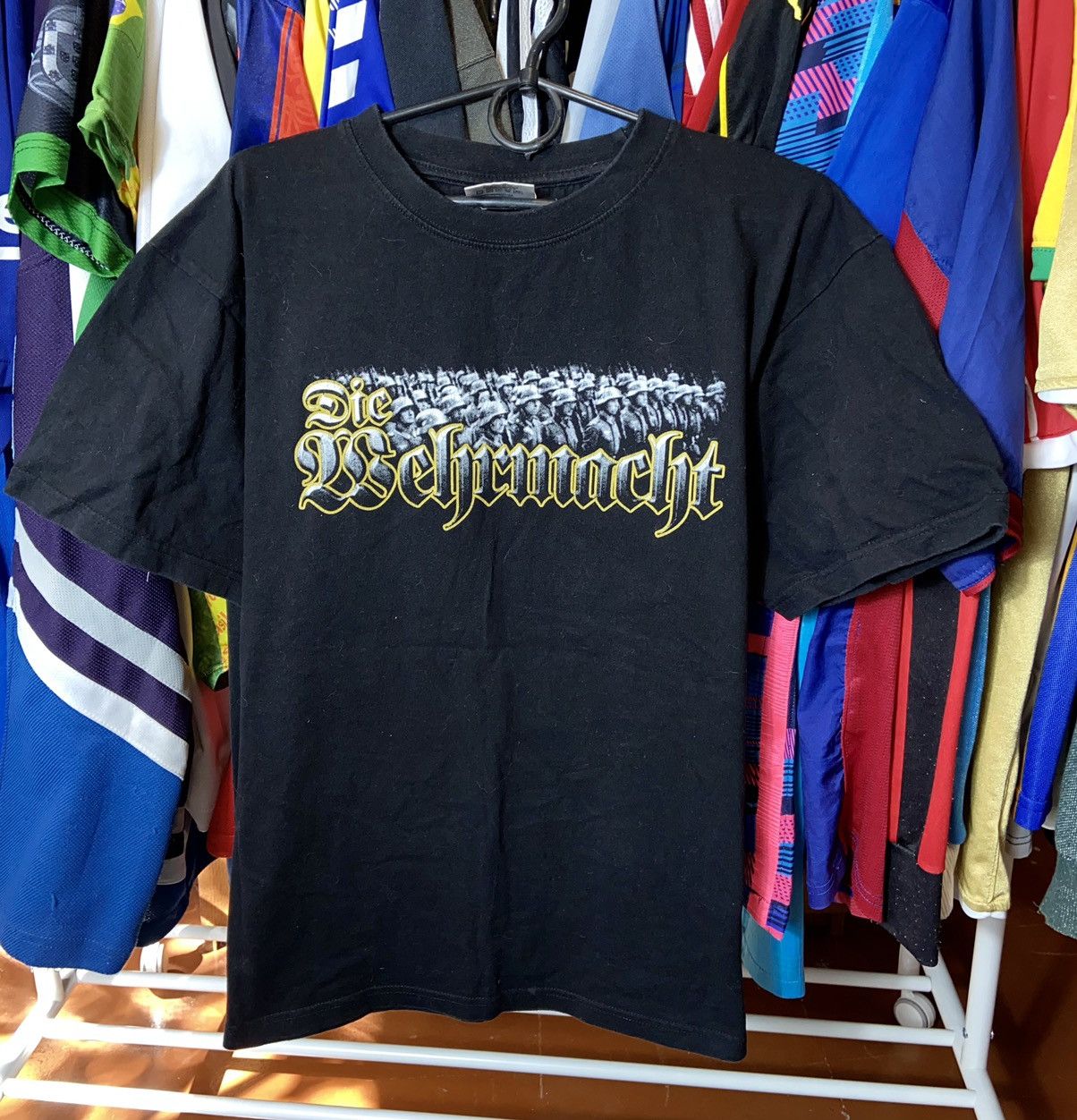 Band Tees × Vintage RARE 00s DIE WERMACHT VINTAGE FADED HISTORIC BAND T-SHIRT Size US L / EU 52-54 / 3 - 1 Thumbnail