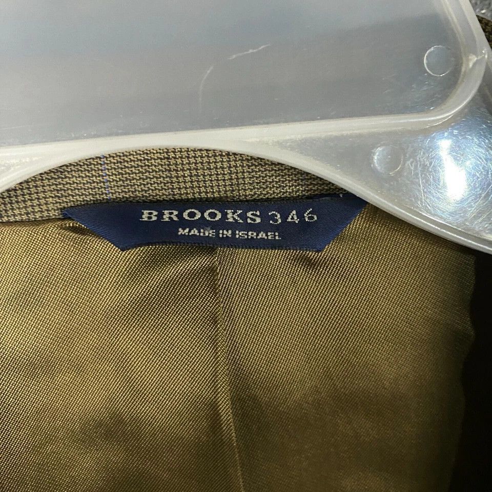 Other Brooks 346 Blazer Suit Men's Size 46 L 100% Wool 3 Buttons Size 46L - 9 Thumbnail