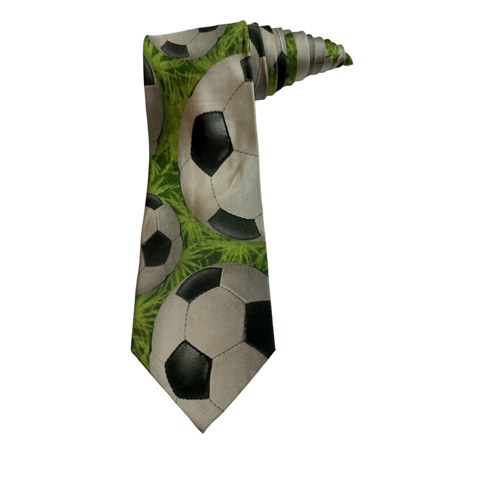 Other Eagle Neckwear Soccer Balls Grass Sports Novelty Necktie Size ONE SIZE - 1 Thumbnail