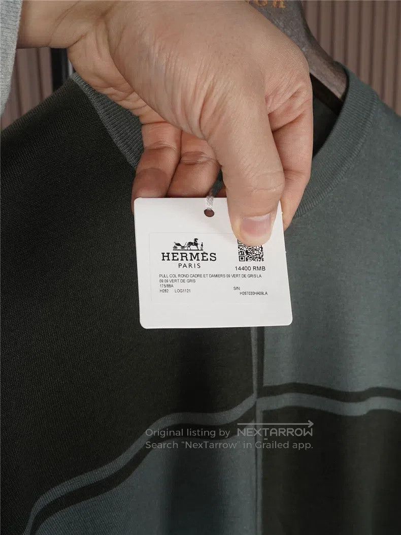 Hermes Hermes Men's Cashmere Sweater Size US L / EU 52-54 / 3 - 2 Thumbnail
