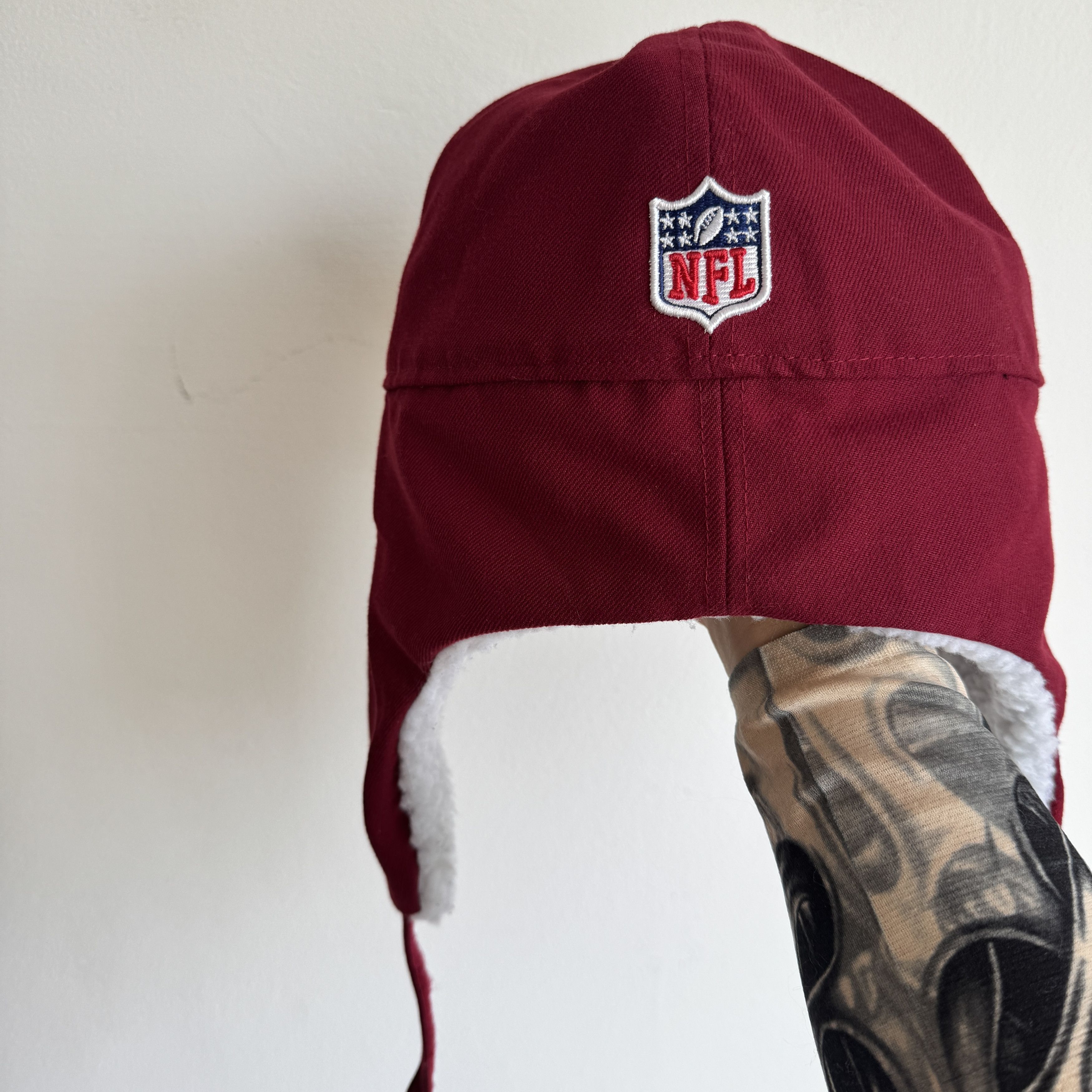 NFL New Era Redskins sherpa ear flap 59FIFTY winter cap XL Size 42 - 4 Thumbnail