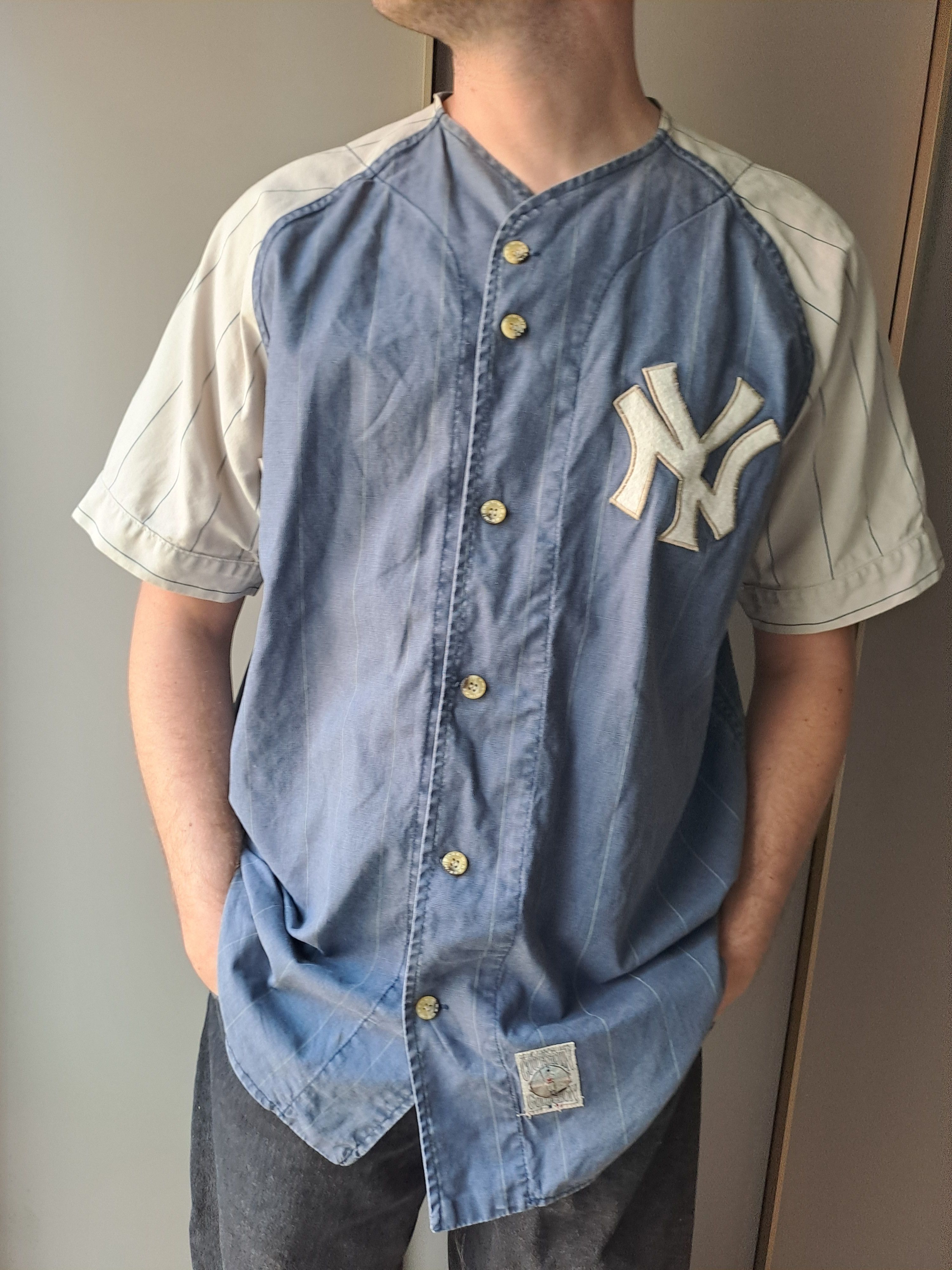 Mirage Mirage Cooperstown basebnall bicolor cotton shirt Size US L / EU 52-54 / 3 - 6 Thumbnail