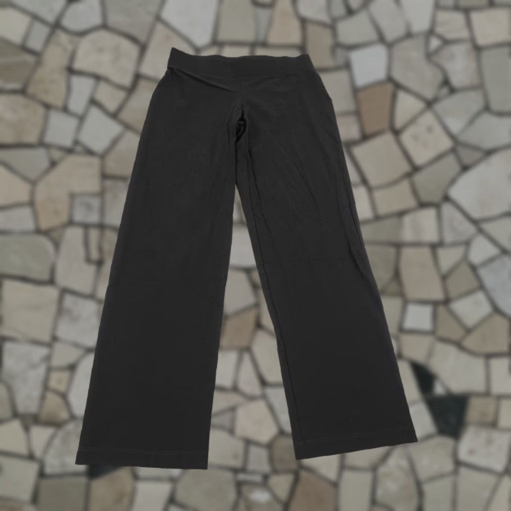 Eileen Fisher VINTAGE Eileen Fisher Pants Womens Petite Small Black Casual Workwear Stretch Knitted Fabric Size 28" / US 6 / IT 42 - 1 Thumbnail