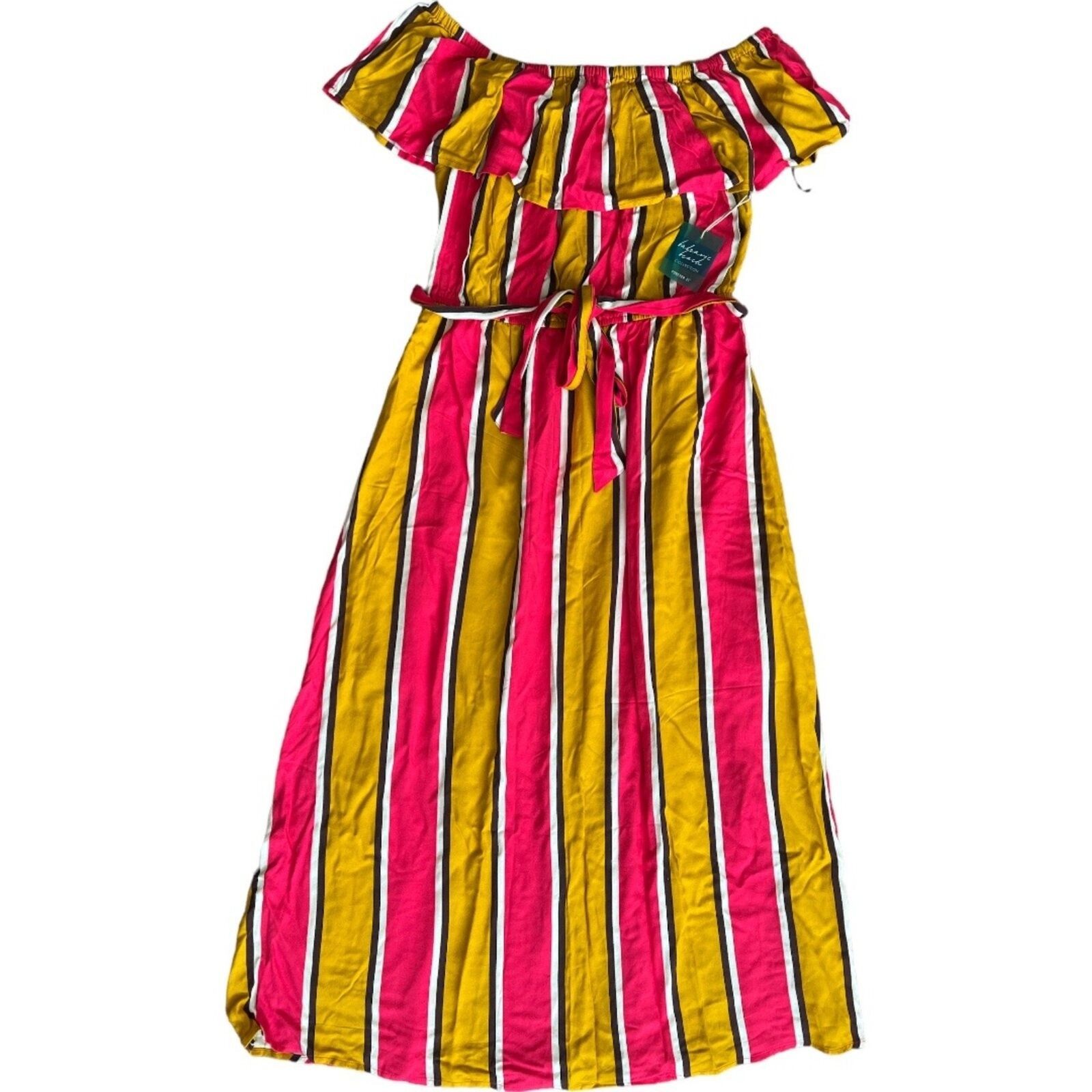 Forever 21 Forever 21 Balearic Beach Collection Stripes Maxi Dress, L Size L / US 10 / IT 46 - 4 Thumbnail