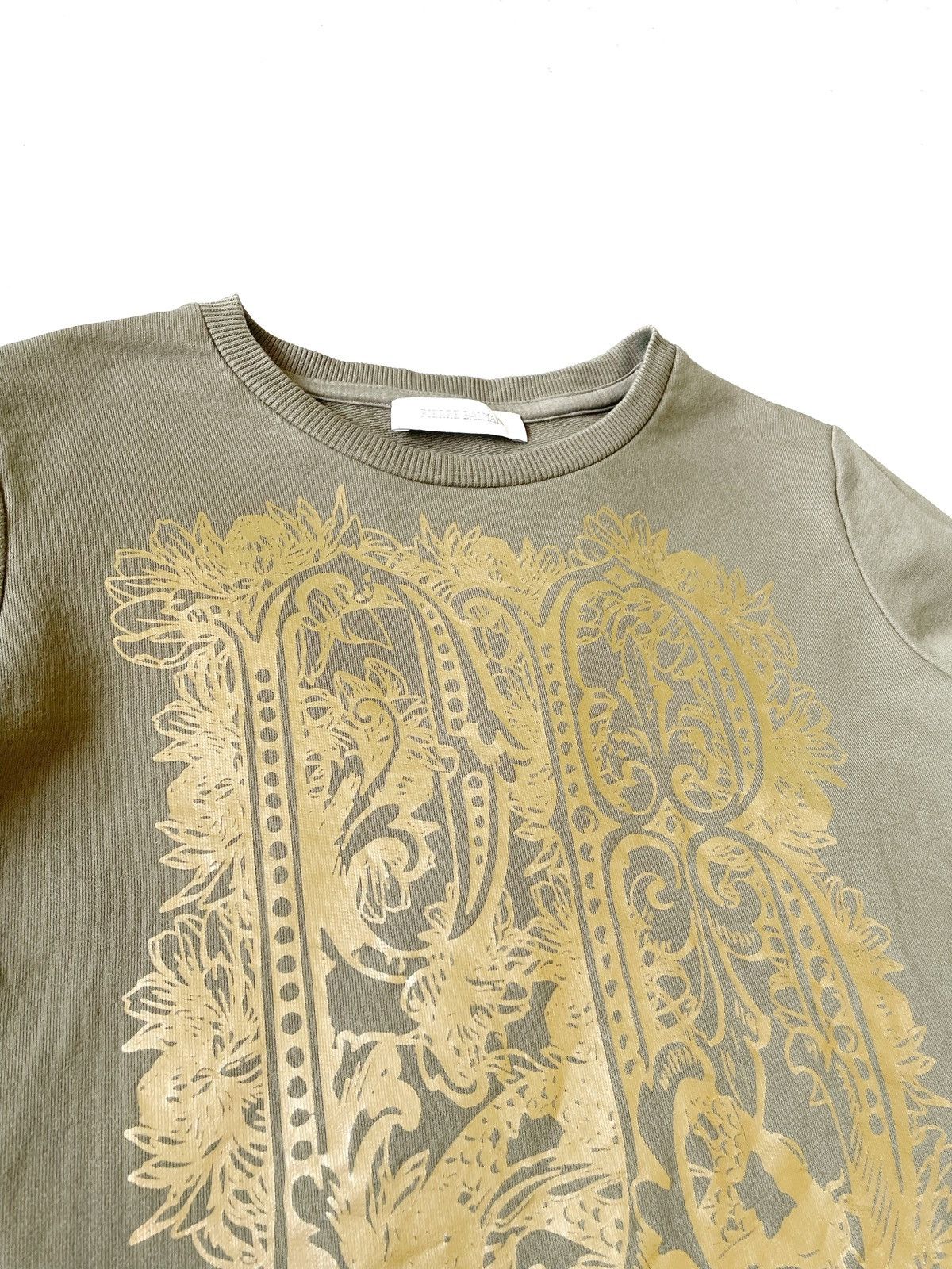 Pierre Balmain Pierre Balmain Big Logo Green Women Sweatshirt Size 38/M Size M / US 6-8 / IT 42-44 - 5 Thumbnail