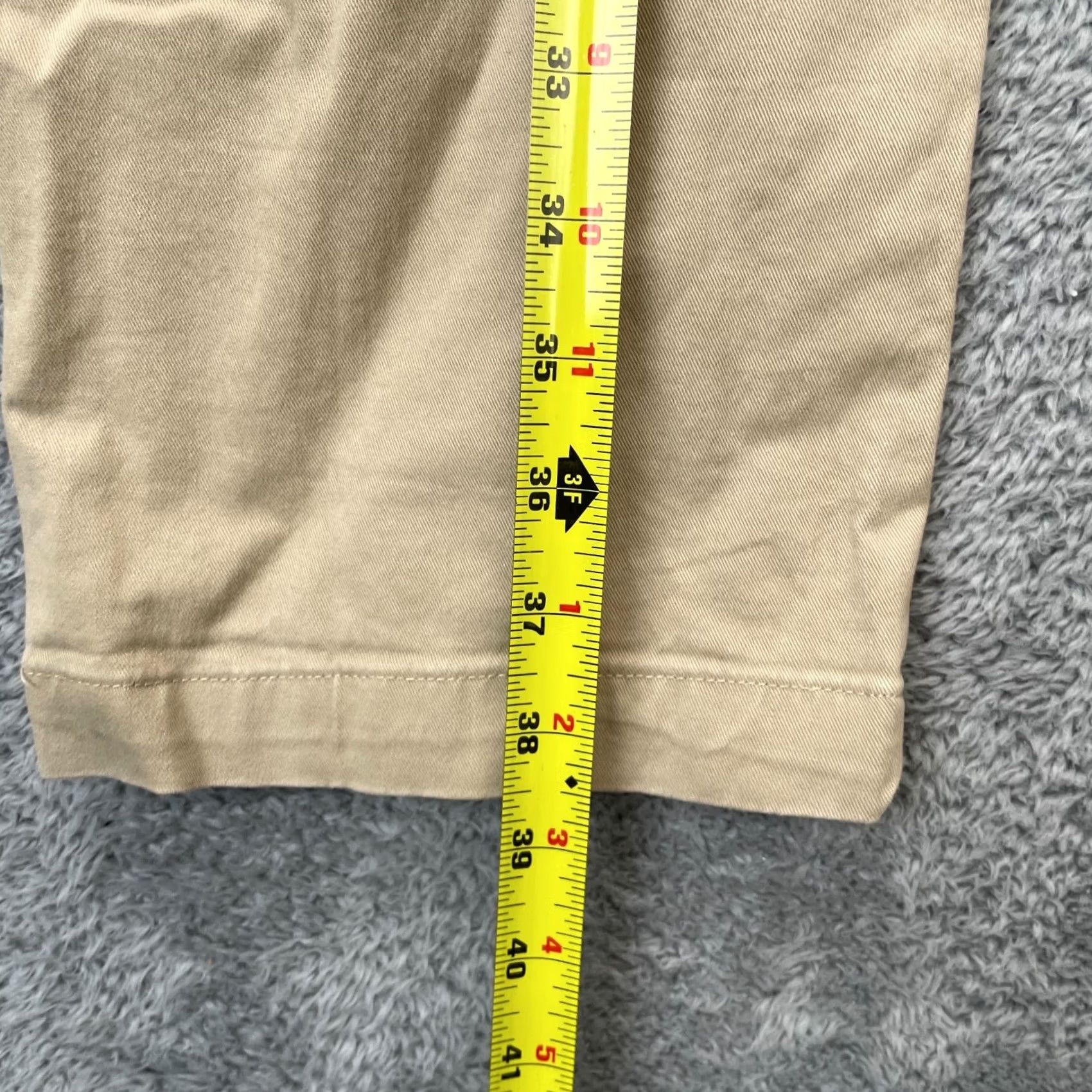 Gap VINTAGE Gap Pants Mens 32x30 Beige Chino Straight Leg Cotton Stretch Tennis Resort Wear Size US 34 / EU 50 - 7 Thumbnail