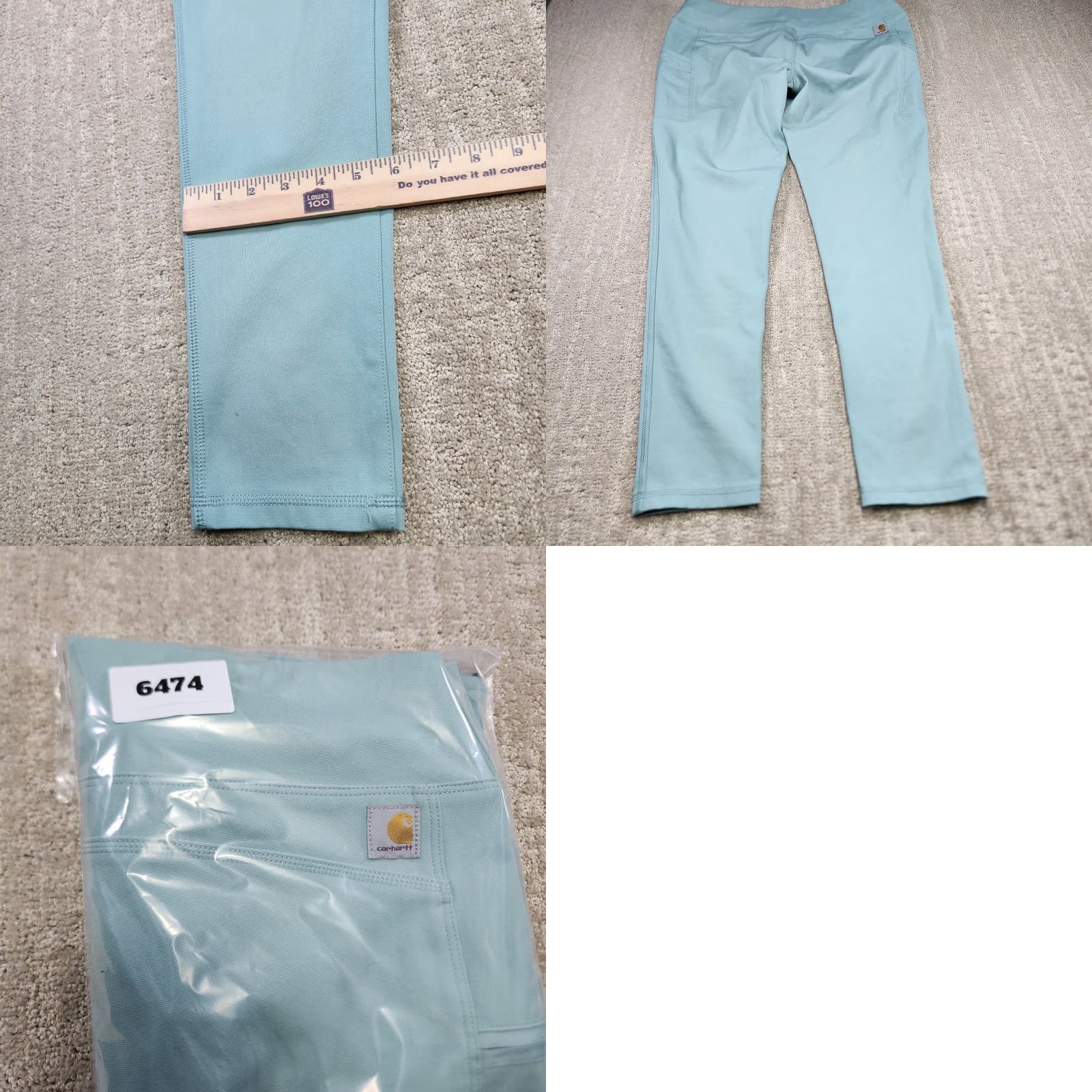 Carhartt Carhartt Leggings Women Large Fitted Rugged Flex Workwear Green Size 36" / US 14 / IT 50 - 8 Thumbnail