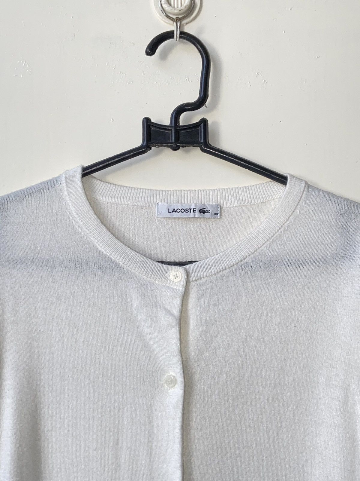 Lacoste LACOSTE White Cardigan Size US XS / EU 42 / 0 - 4 Thumbnail