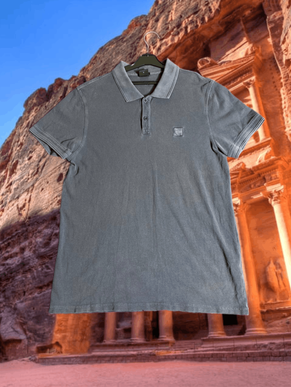 Hugo Boss Hugo Boss gray polo T-shirts size XL Size US XL / EU 56 / 4 - 1 Thumbnail