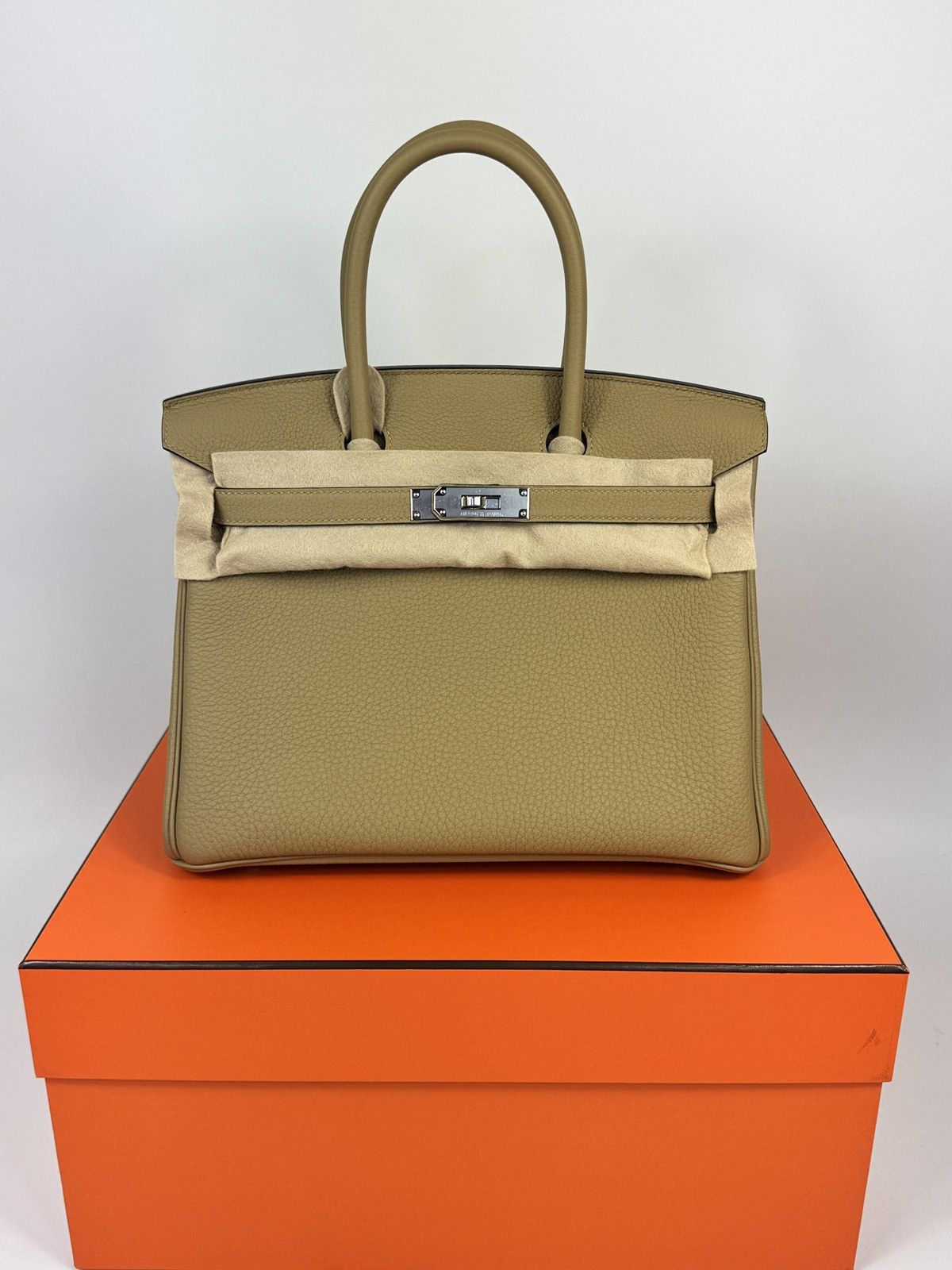 BIRKIN 30 K STAMP POUSSIERE TOGO BAG