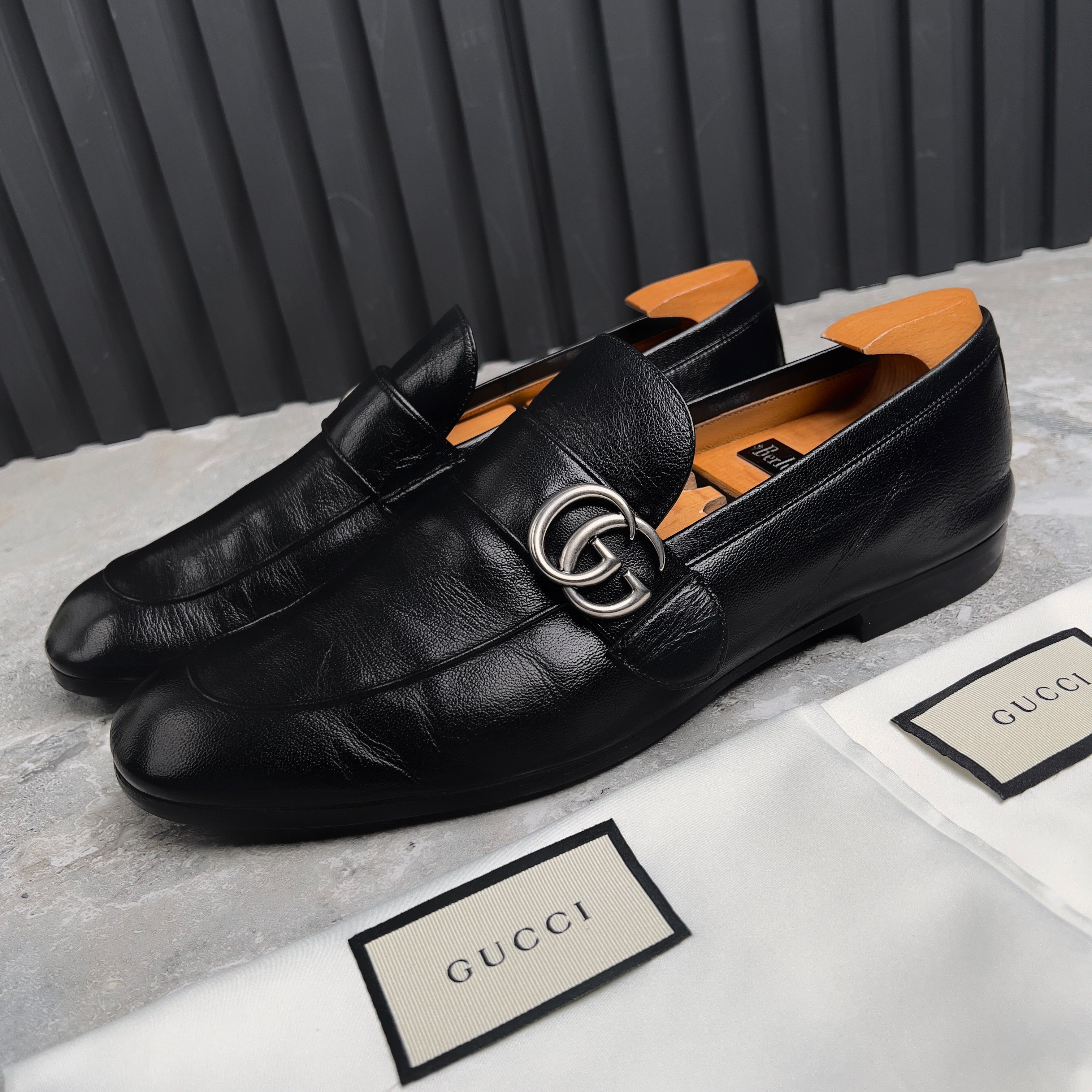 Gucci GUCCI Interlocking GG Logo Loafers Heels Leather | Grailed display picture 3