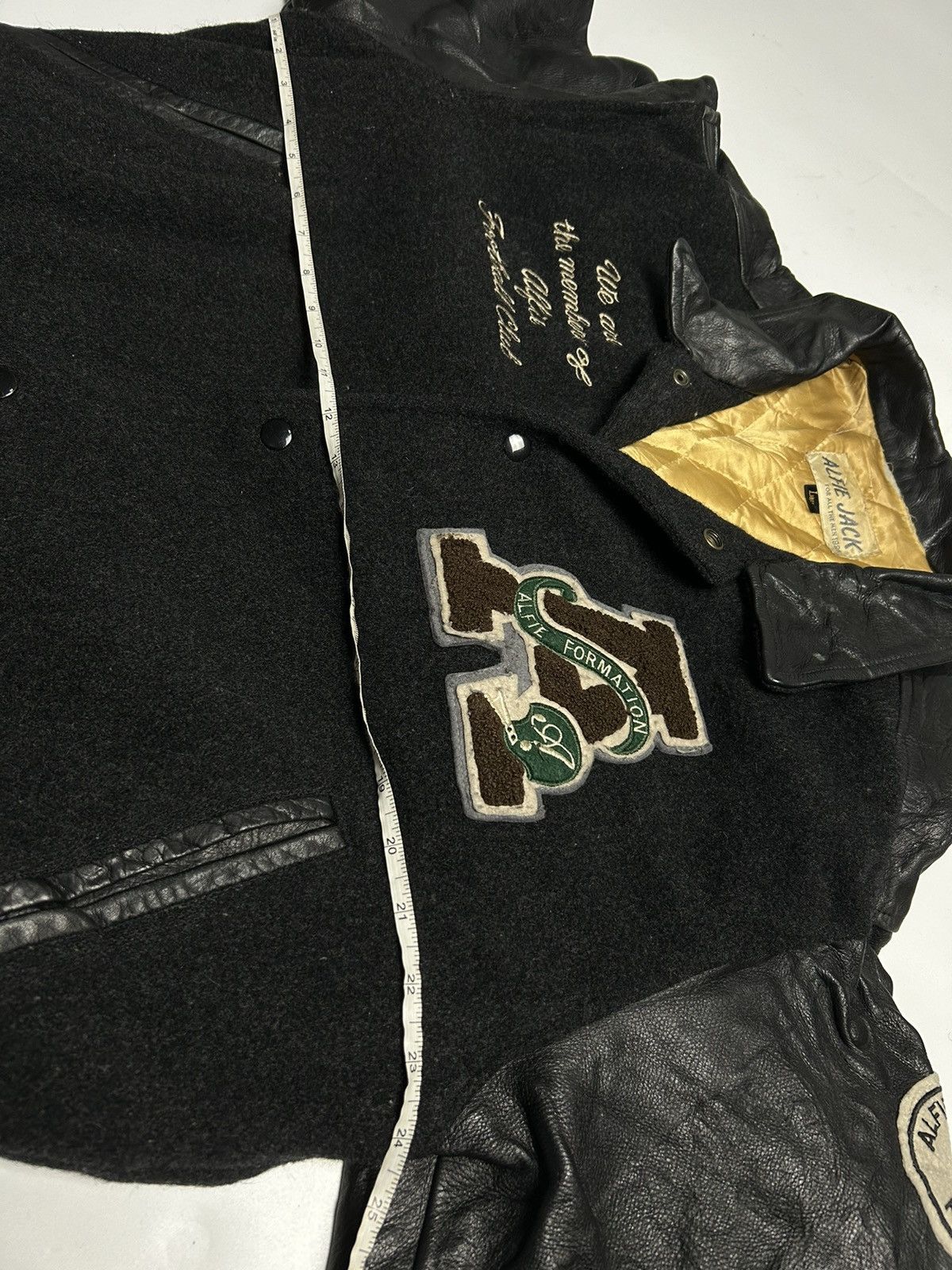 F.C. Real Bristol × Leather LEATHER VARSITY JACKET ALFIE JACK Size US L / EU 52-54 / 3 - 7 Thumbnail