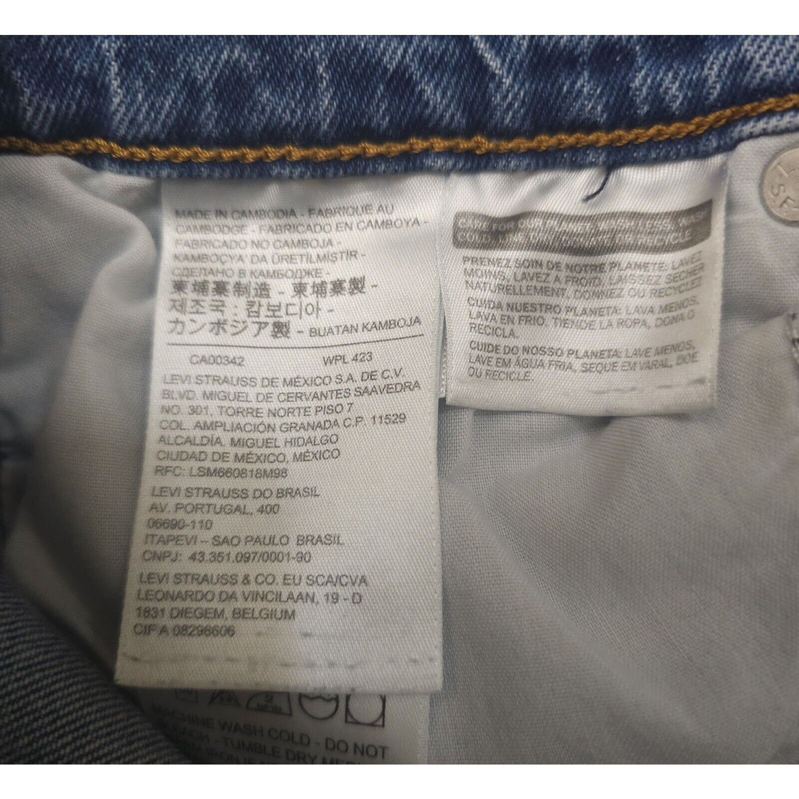 Levi's Levis Womens Light Blue Straight High Denim Wedgie Premium Size 27" / US 4 / IT 40 - 7 Thumbnail