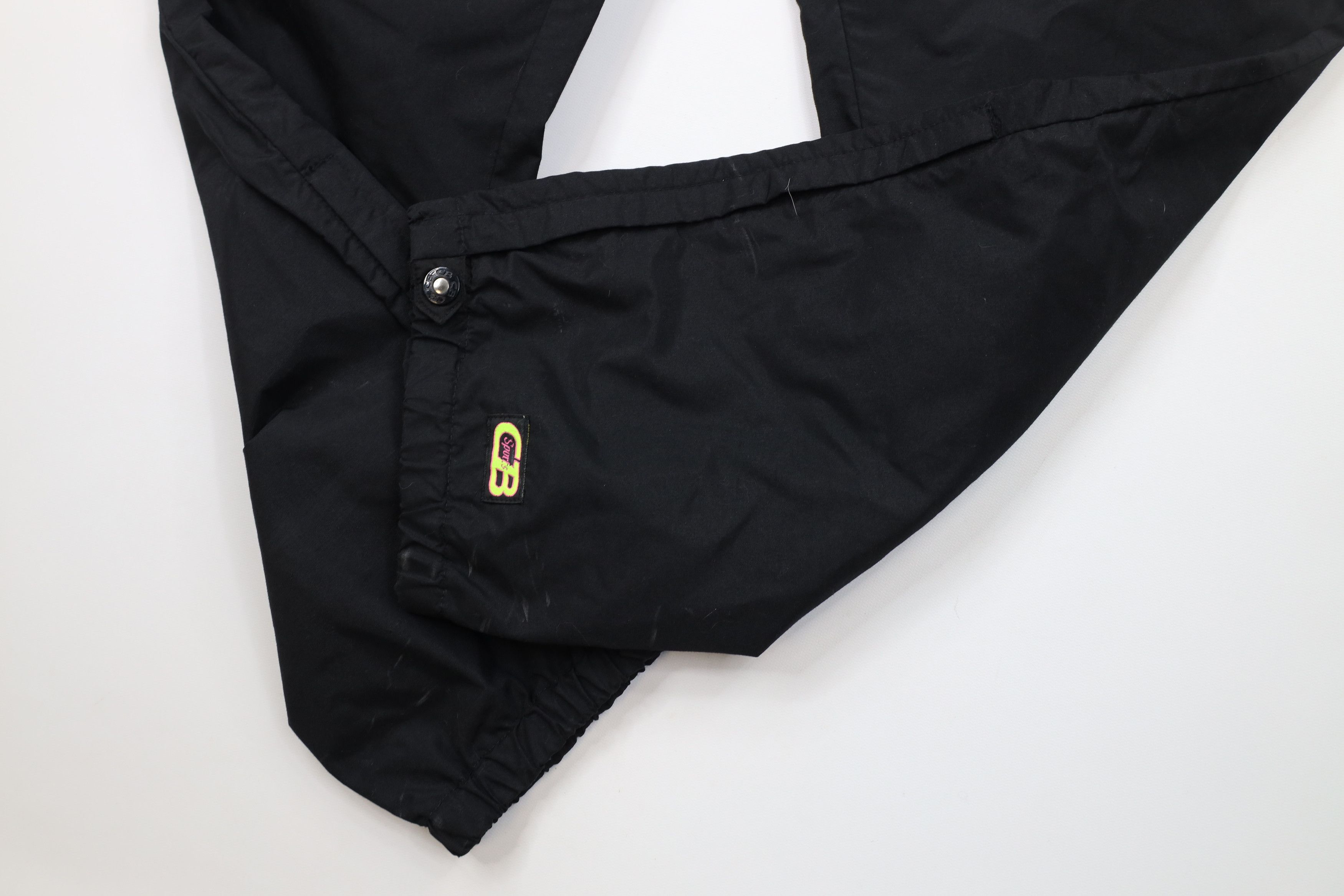 Vintage Vintage 80s Streetwear Rain Pants Joggers Black USA Size US 36 / EU 52 - 7 Thumbnail