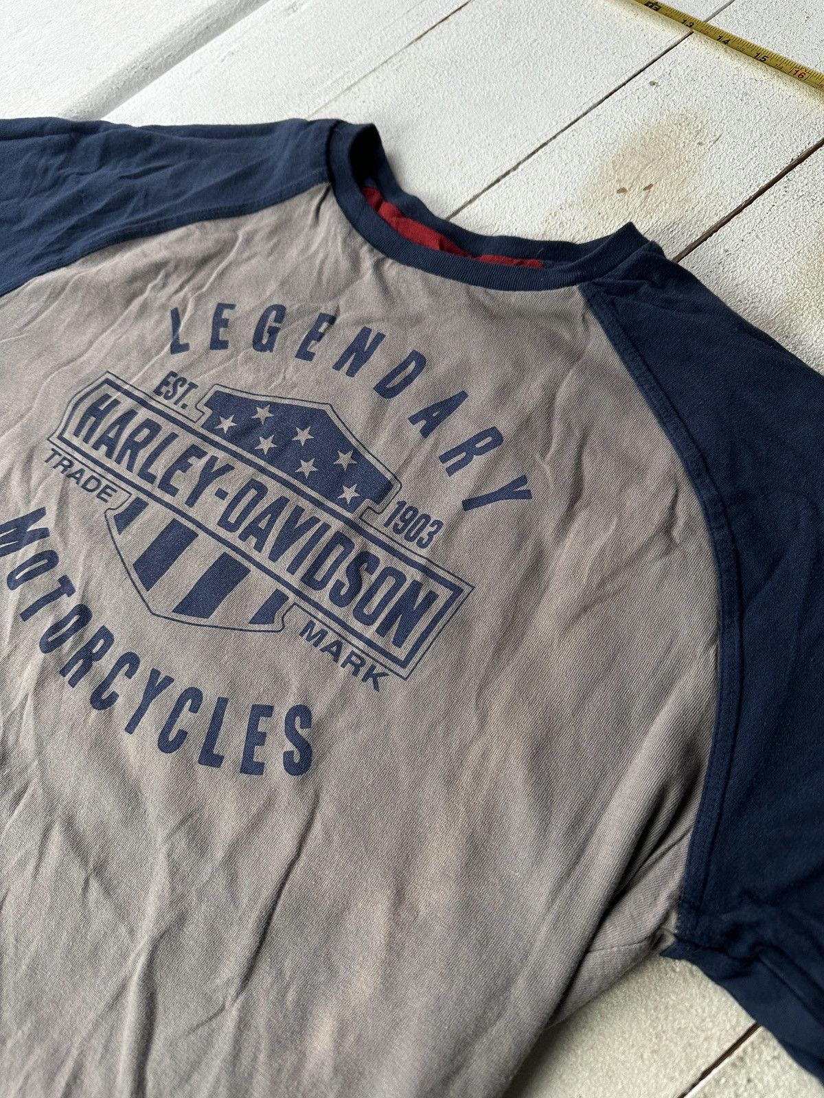 Harley Davidson 🚨DOUBLE SIDES VNTG HARLEY DAVIDSON RARE BIG LOGO Size US L / EU 52-54 / 3 - 8 Thumbnail