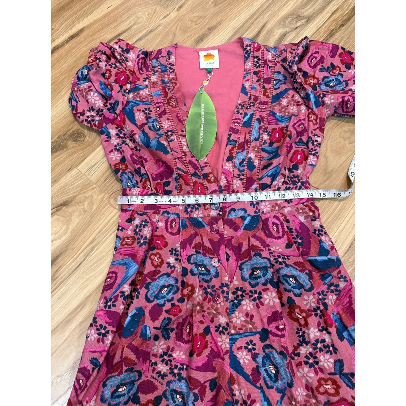 Farm Rio Farm Rio NWT no belt floral jumpsuit sz S Size US 26 / EU 42 - 8 Thumbnail
