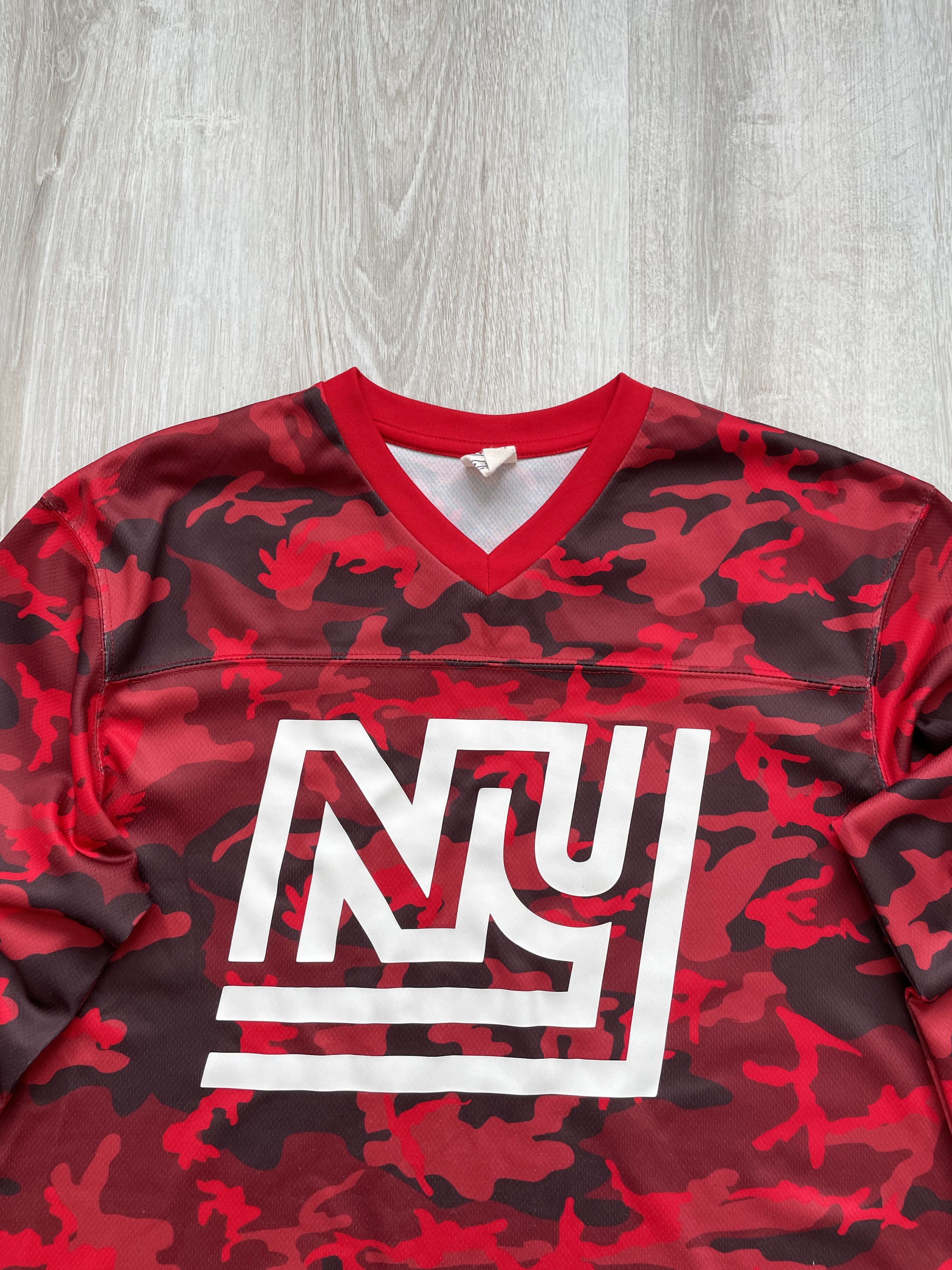NFL NFL New York Long Sleeve Red Camo Jersey Size US M / EU 48-50 / 2 - 2 Thumbnail