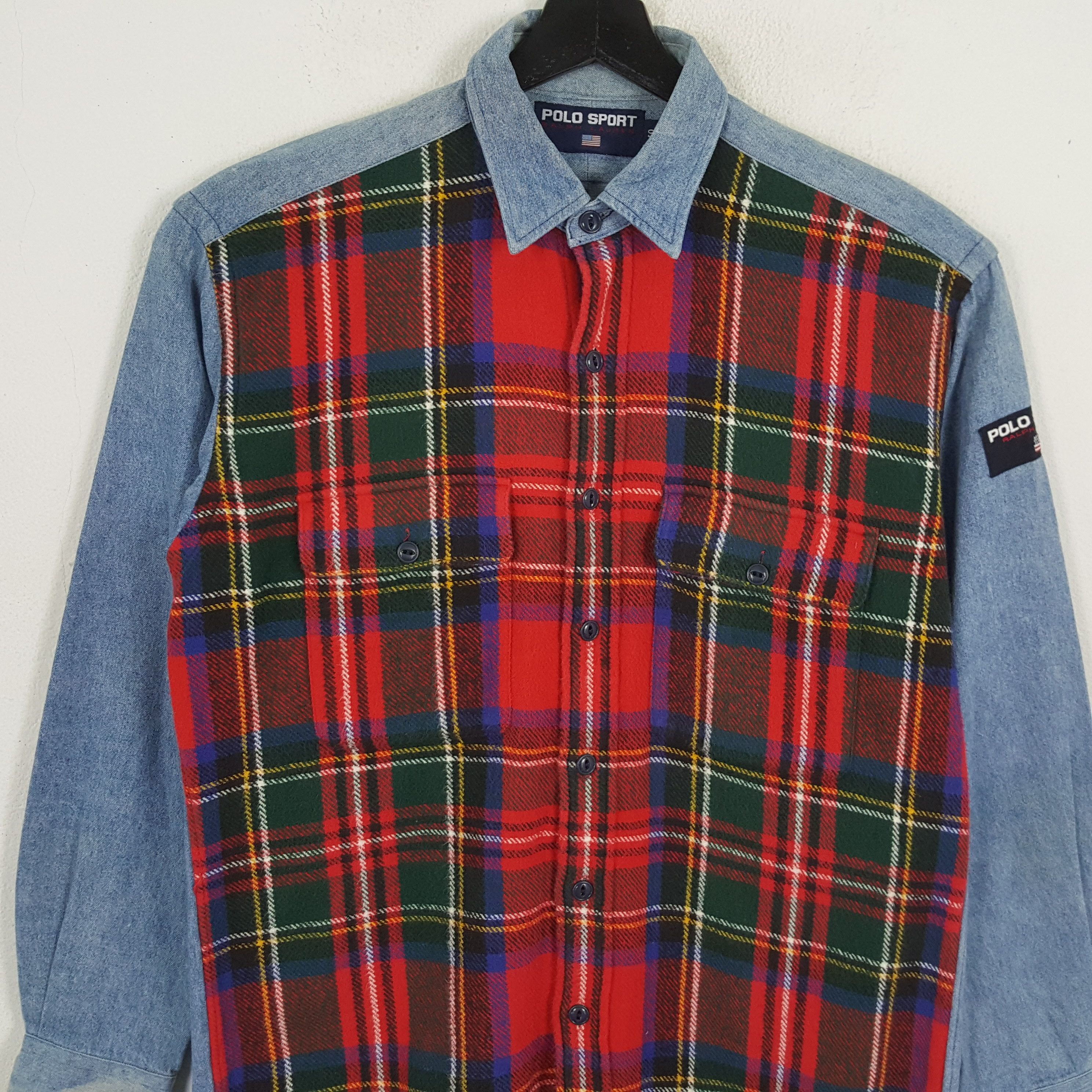 POLO SPORT RALPH LAUREN Double Pocket Rare Design Shirt