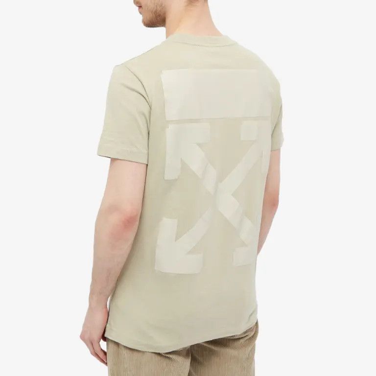 Off-White Beige Rubber Arrows Logo T-Shirt Size US XL / EU 56 / 4 - 2 Thumbnail