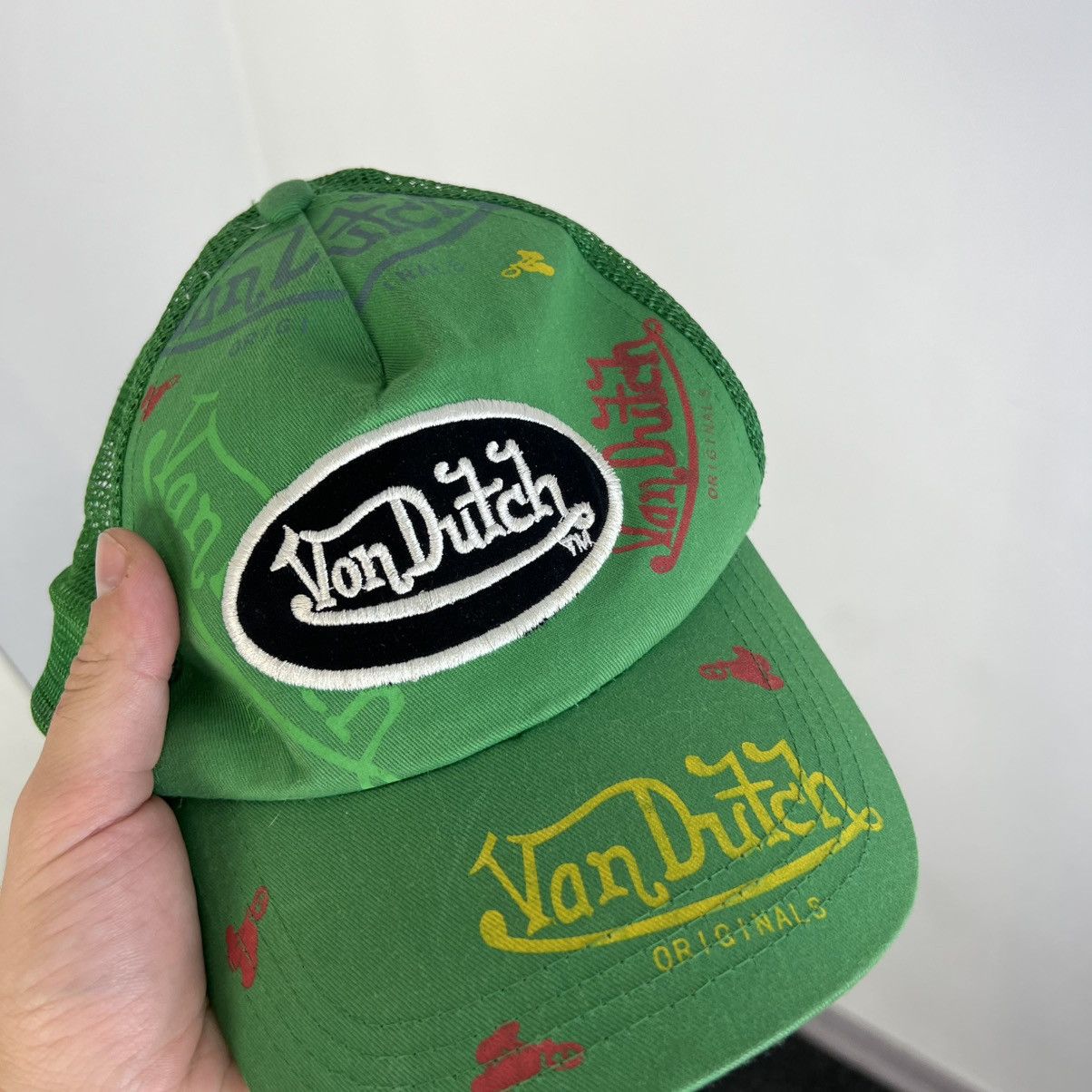 Von Dutch Vintage Y2K Von Dutch Big Logo Trucker Cap Japanese Style Size ONE SIZE - 2 Thumbnail